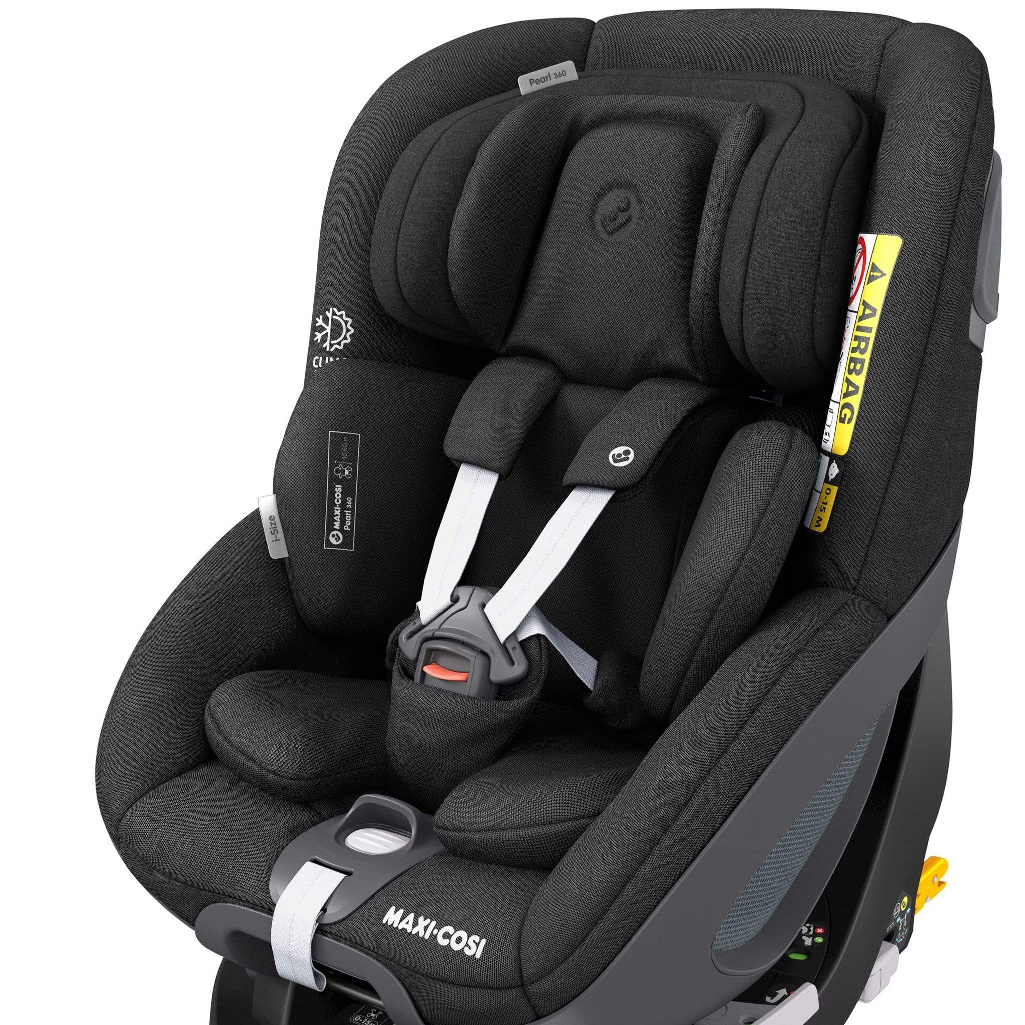 Maxi-Cosi i-Size car seats Maxi Cosi Pearl 360 & Family Fix 360 Base Bundle Authentic Black 8340-AUT-BLK