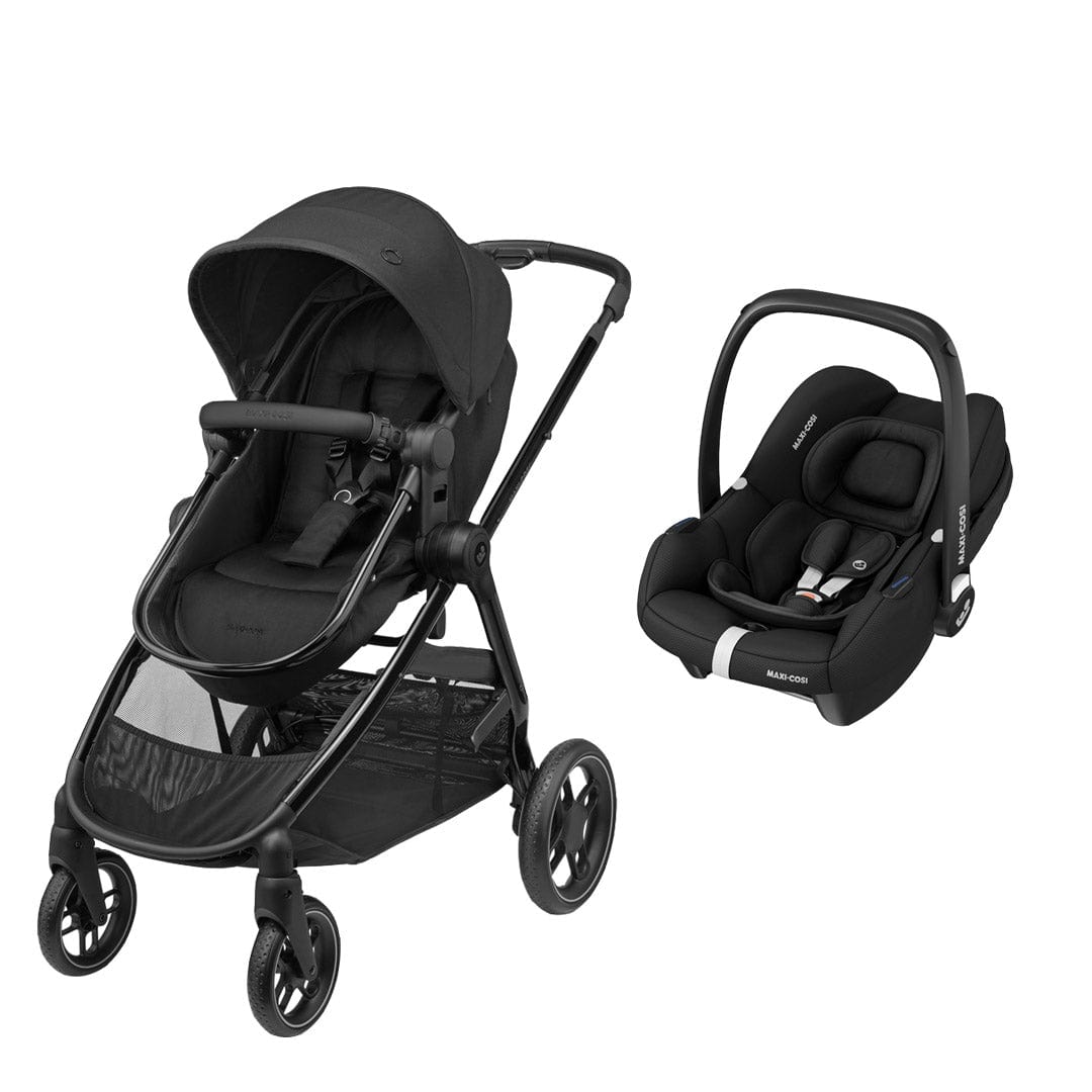 Maxi-Cosi travel systems Maxi-Cosi Zelia Luxe with Cabriofix i-Size Travel System in Twillic Black 11074-TWI-BLK