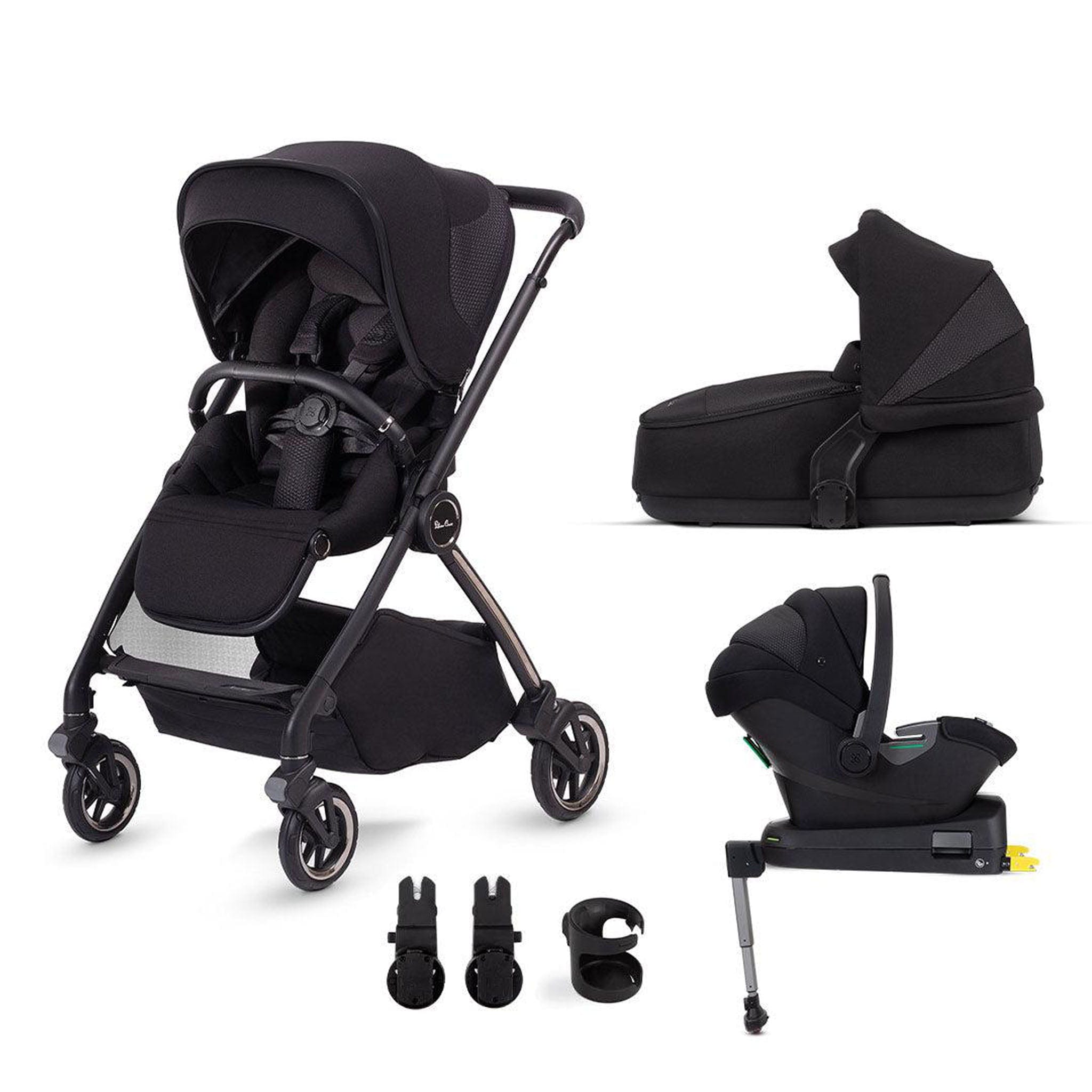 Silver Cross travel systems Silver Cross Dune Travel System with Folding Carrycot - Space KTDT.SP3