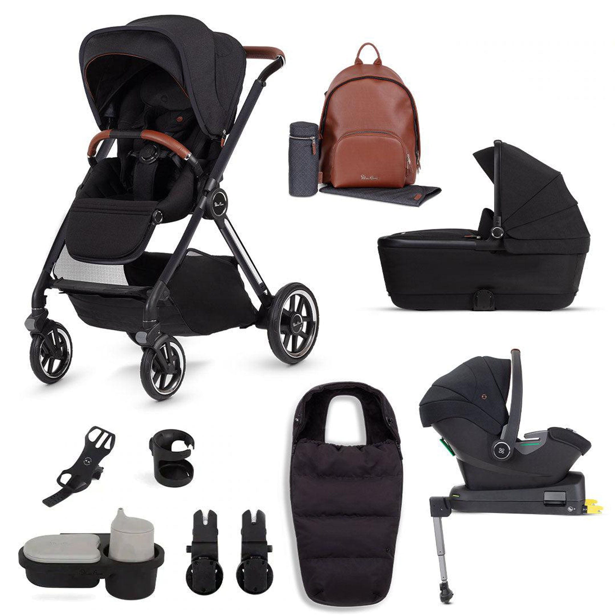 Silver Cross travel systems Silver Cross Reef + Ultimate Pack with First Bed Folding Carrycot - Orbit KTRU.OB4