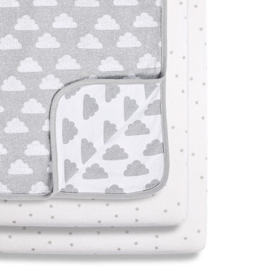 SnuzPod cot sheets SnüzPod 3 Piece Crib Bedding Set Cloud Nine BD028AH