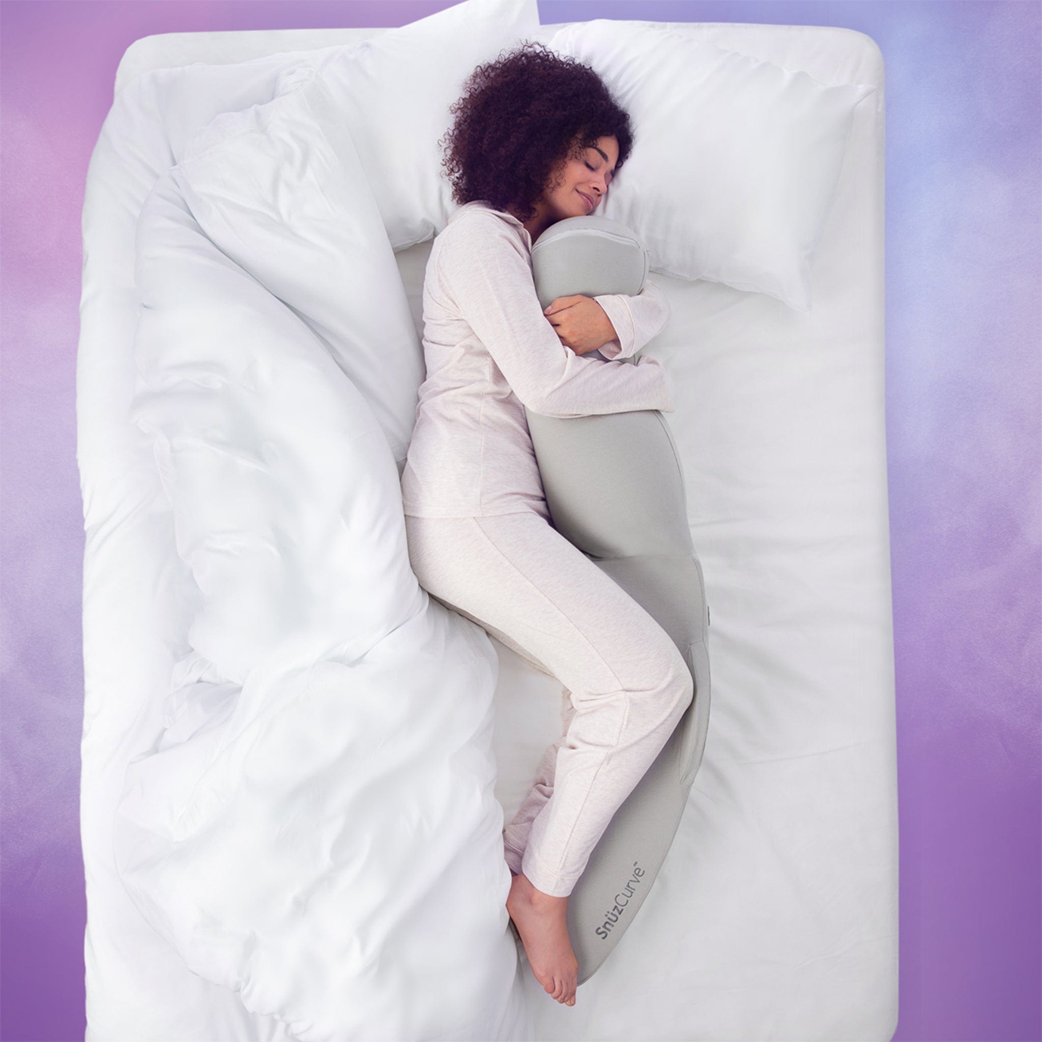 SnuzPod Baby Gifts SnüzCurve Pregnancy Pillow in Grey PP01SCB