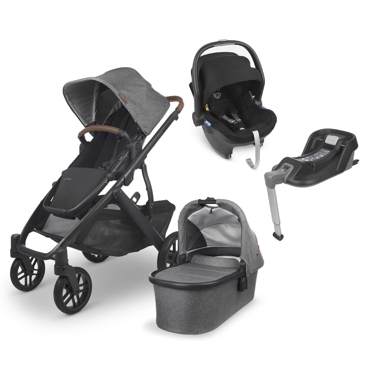 Uppababy travel systems Uppababy Vista V2 Mesa & Base Travel System Greyson 8317-GRE