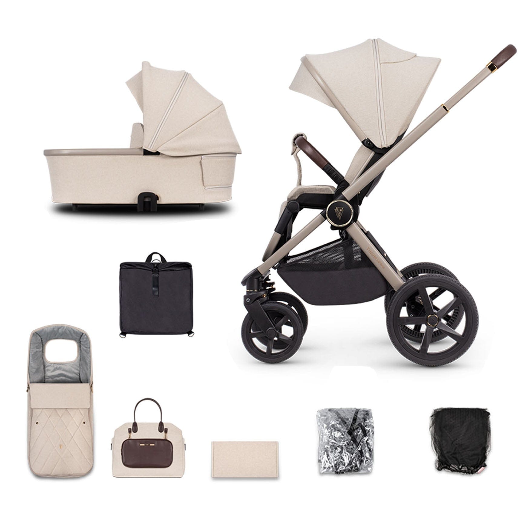 Venicci baby prams Tinum Upline 2in1 - Stone Beige