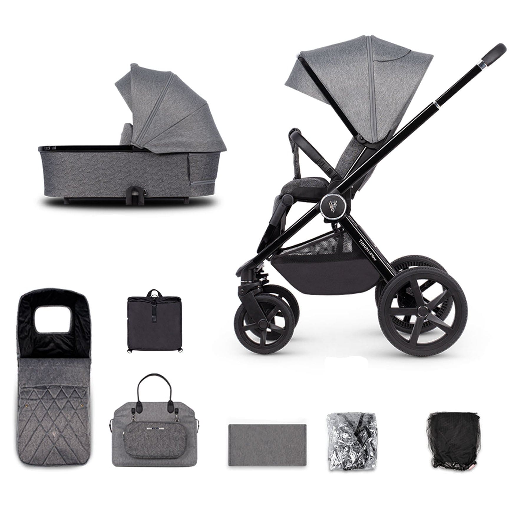 Venicci baby prams Tinum Upline 2in1 - Slate Grey TINUP_CC_SLATEGREY