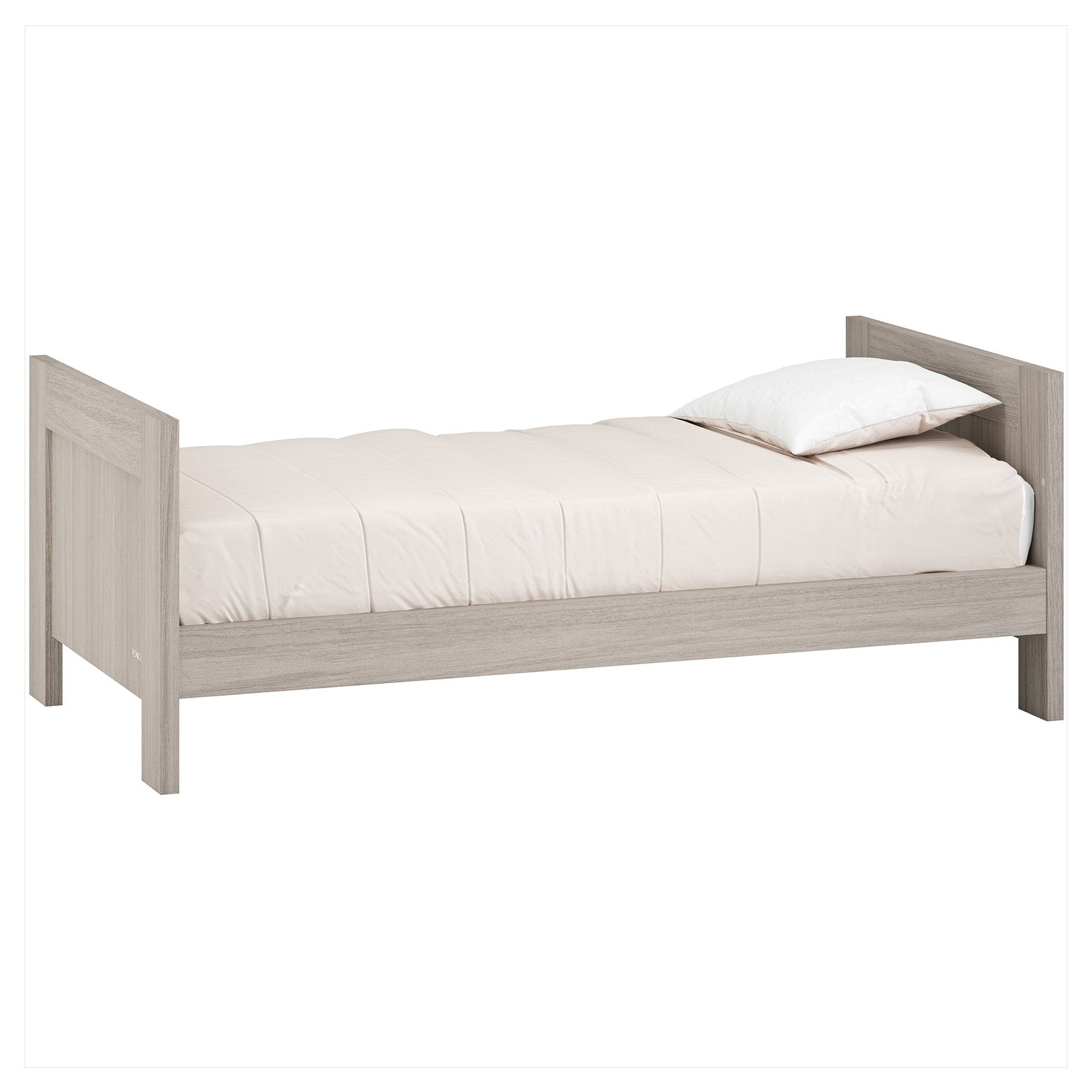 Venicci Cot Beds Venicci Forenzo Nordic White Oak Cot Bed with Drawer in Nordic White