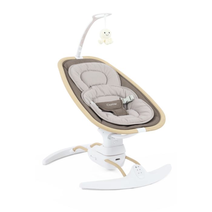 4 Moms rocking bouncing cradles Oyster Smart Motion Rocker - Mink OYMRMI
