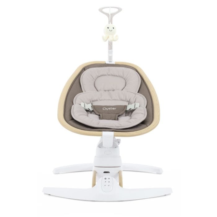 4 Moms rocking bouncing cradles Oyster Smart Motion Rocker - Mink OYMRMI