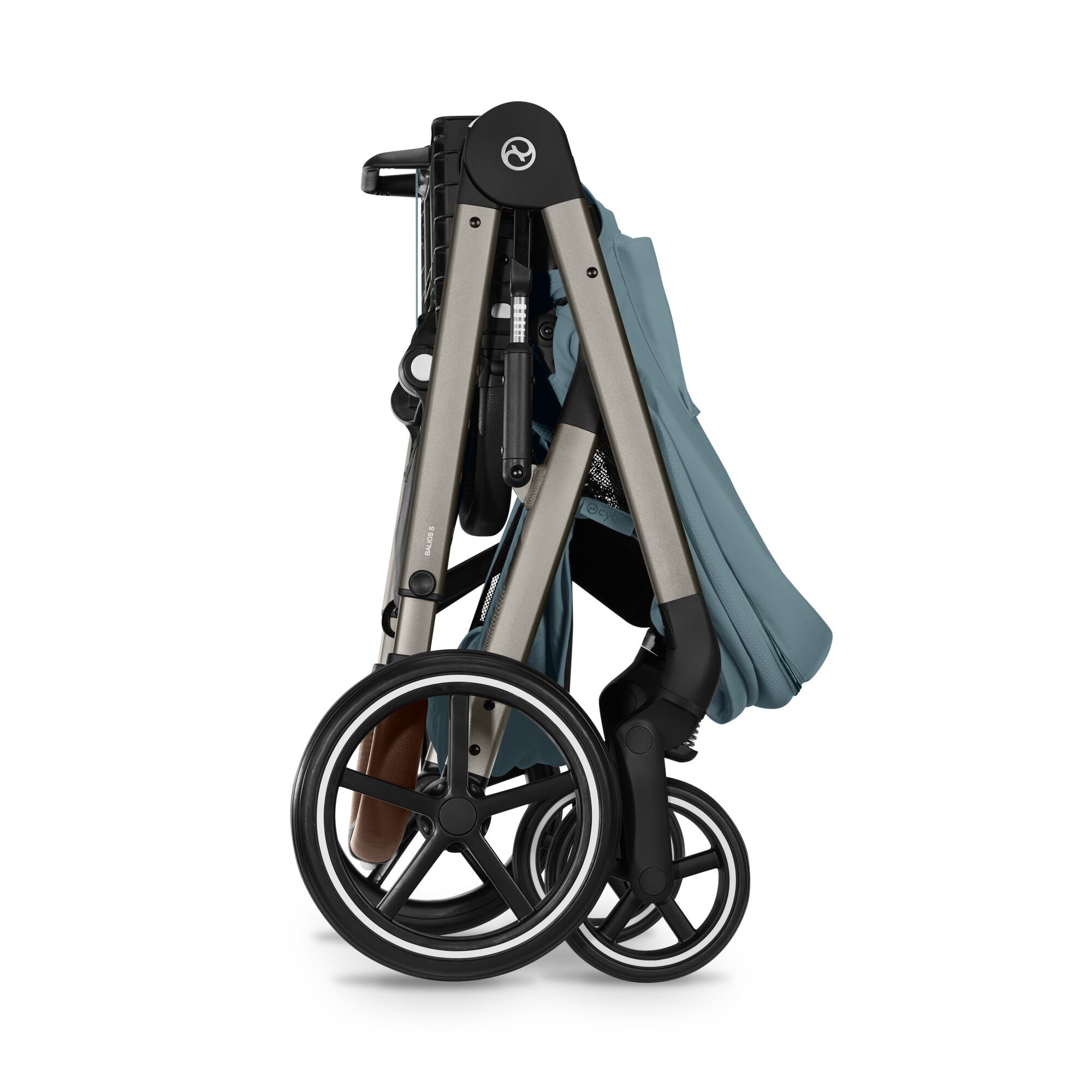 Cybex baby prams Cybex Balios S Lux Pushchair with Foldable Carrycot - Stormy Blue 526001685