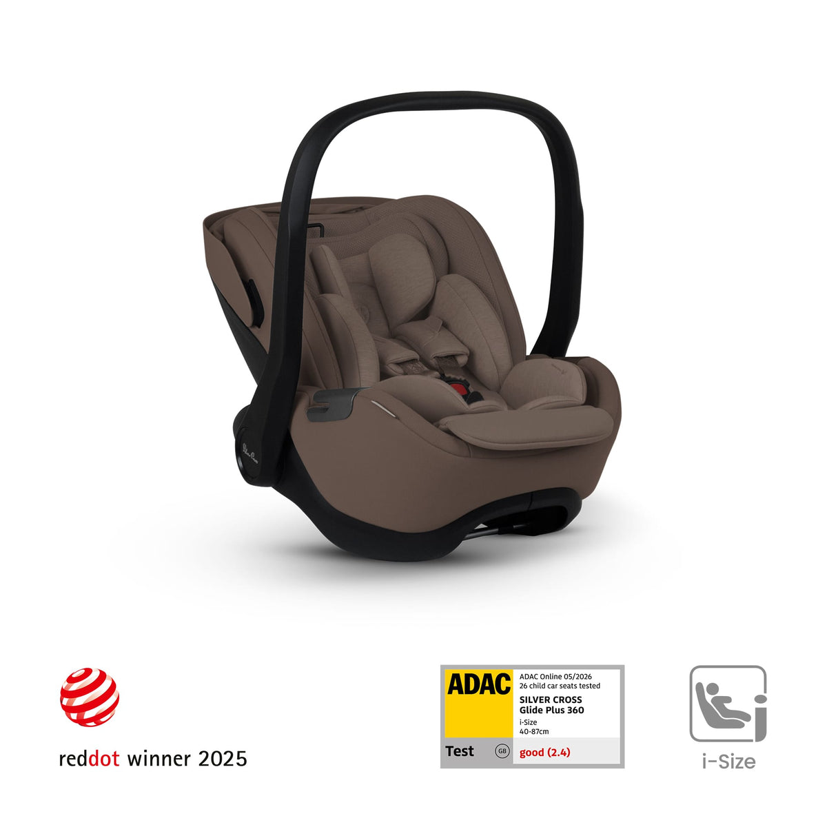 Silver Cross Glide Plus 360 Car Seat - Timeless Cocoa