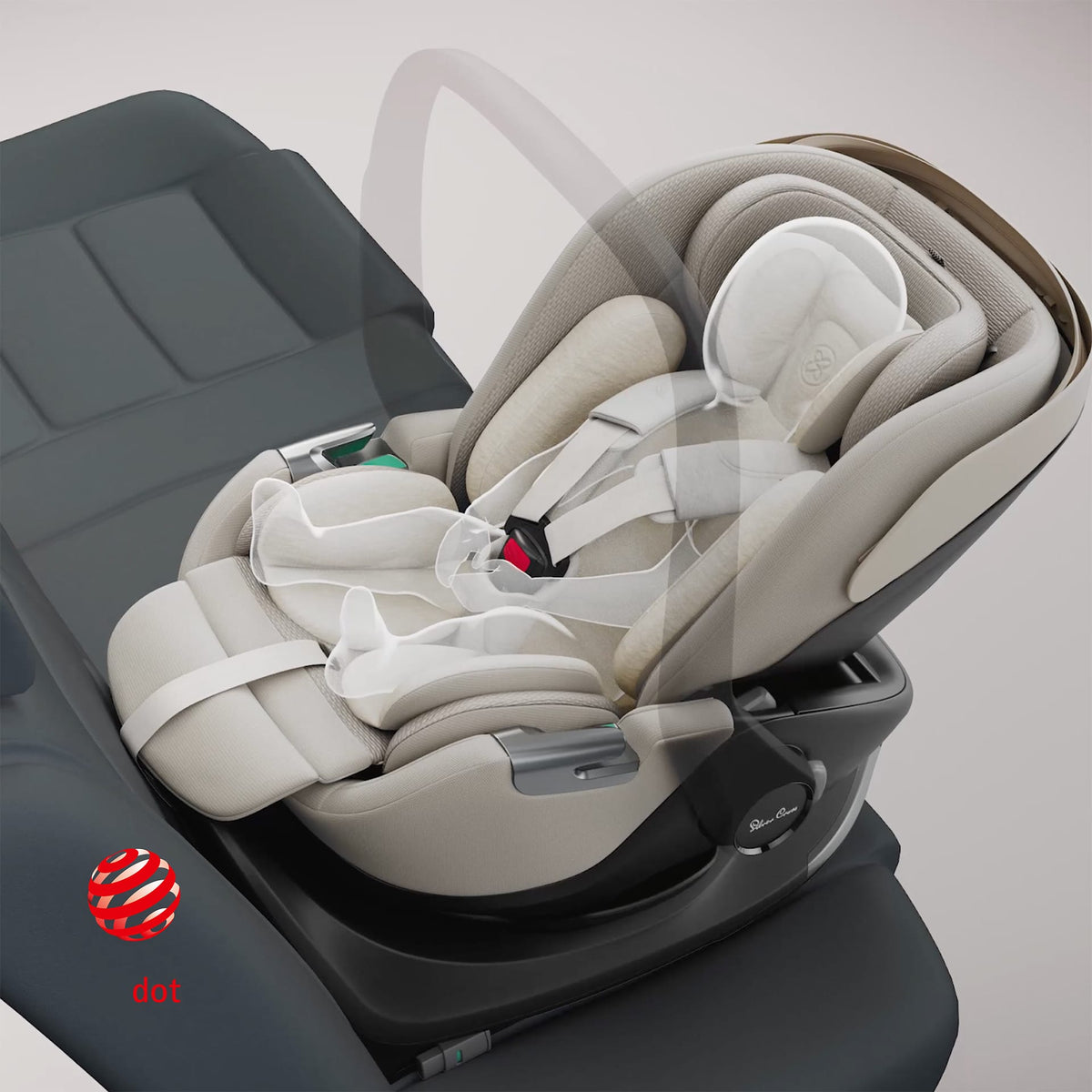 Silver Cross Glide Plus 360 Car Seat - Timeless Cocoa