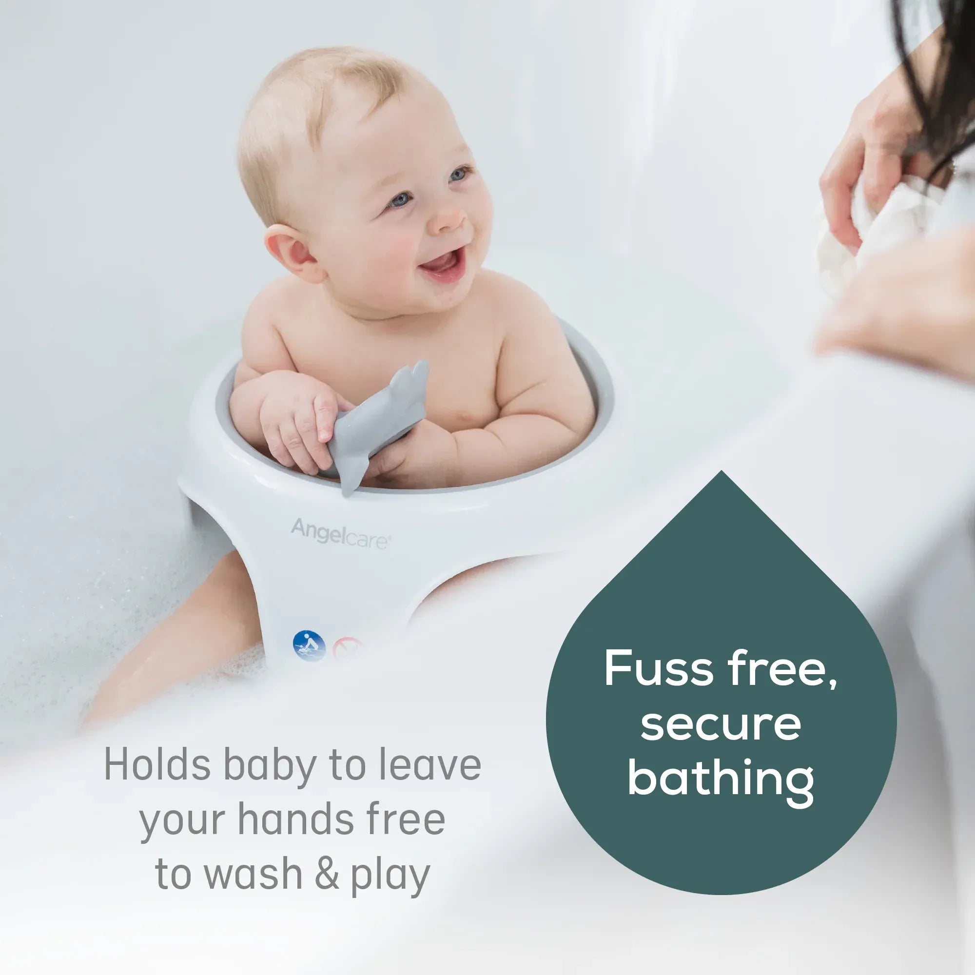 Angelcare baby bathing Angelcare Soft Touch Bath Seat - Grey AC3120