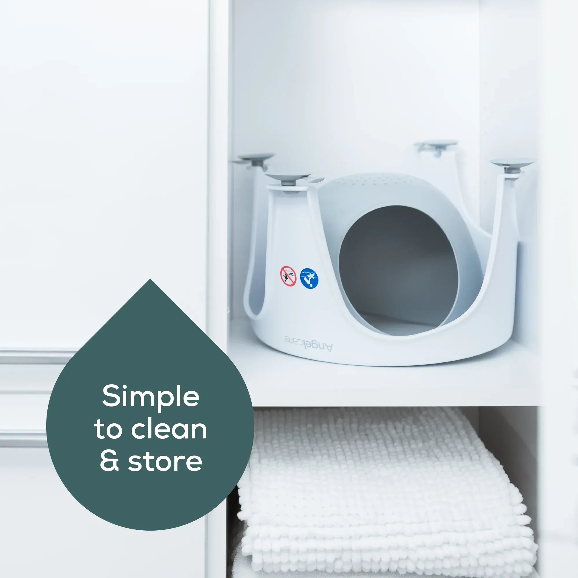 Angelcare baby bathing Angelcare Soft Touch Bath Seat - Grey AC3120