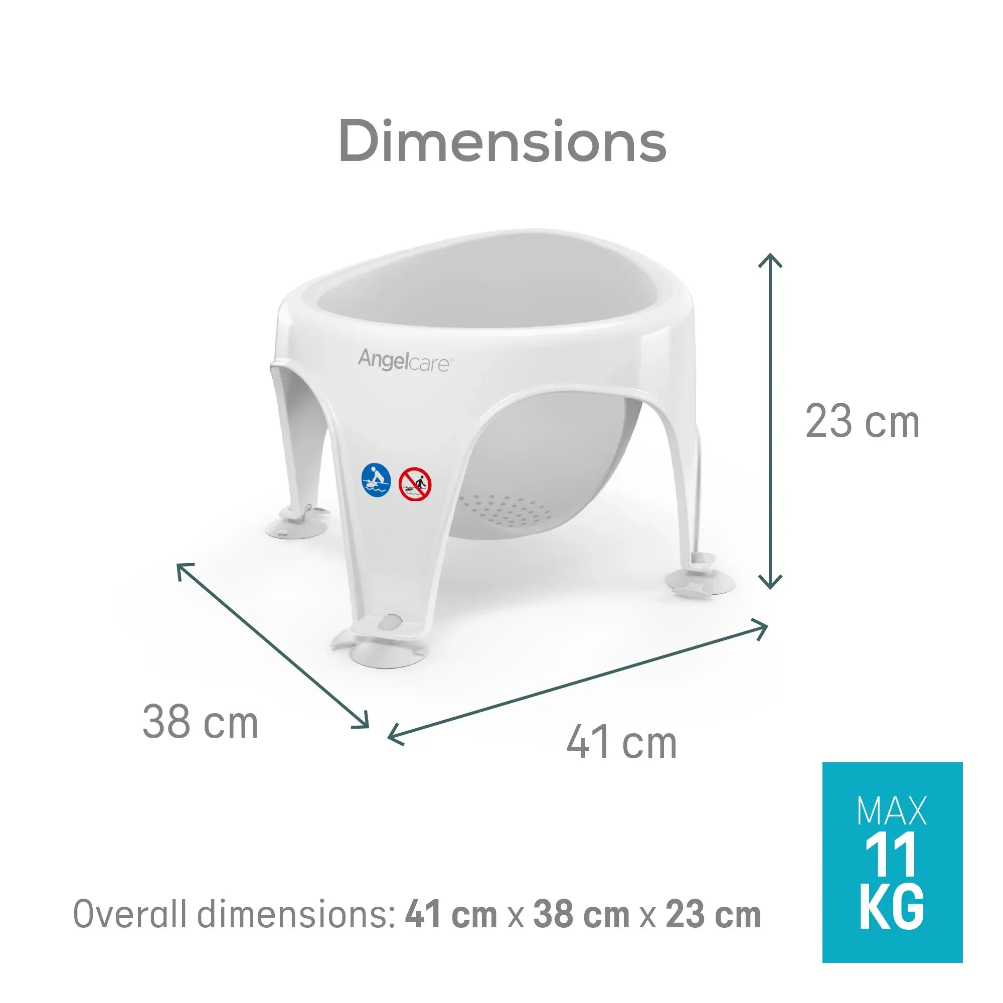 Angelcare baby bathing Angelcare Soft Touch Bath Seat - Grey AC3120