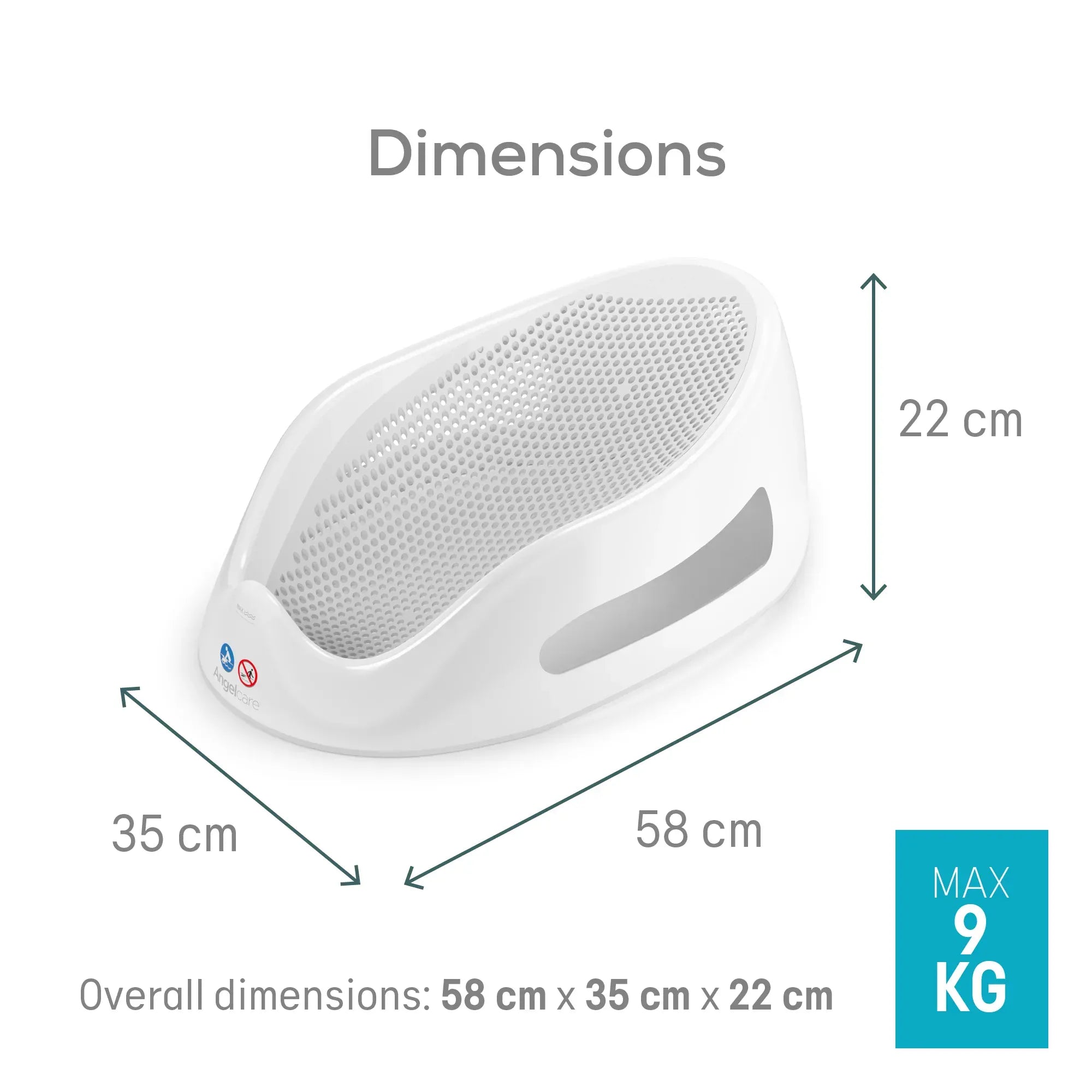 Angelcare baby bathing Angelcare Soft Touch Bath Support - Grey AC3020