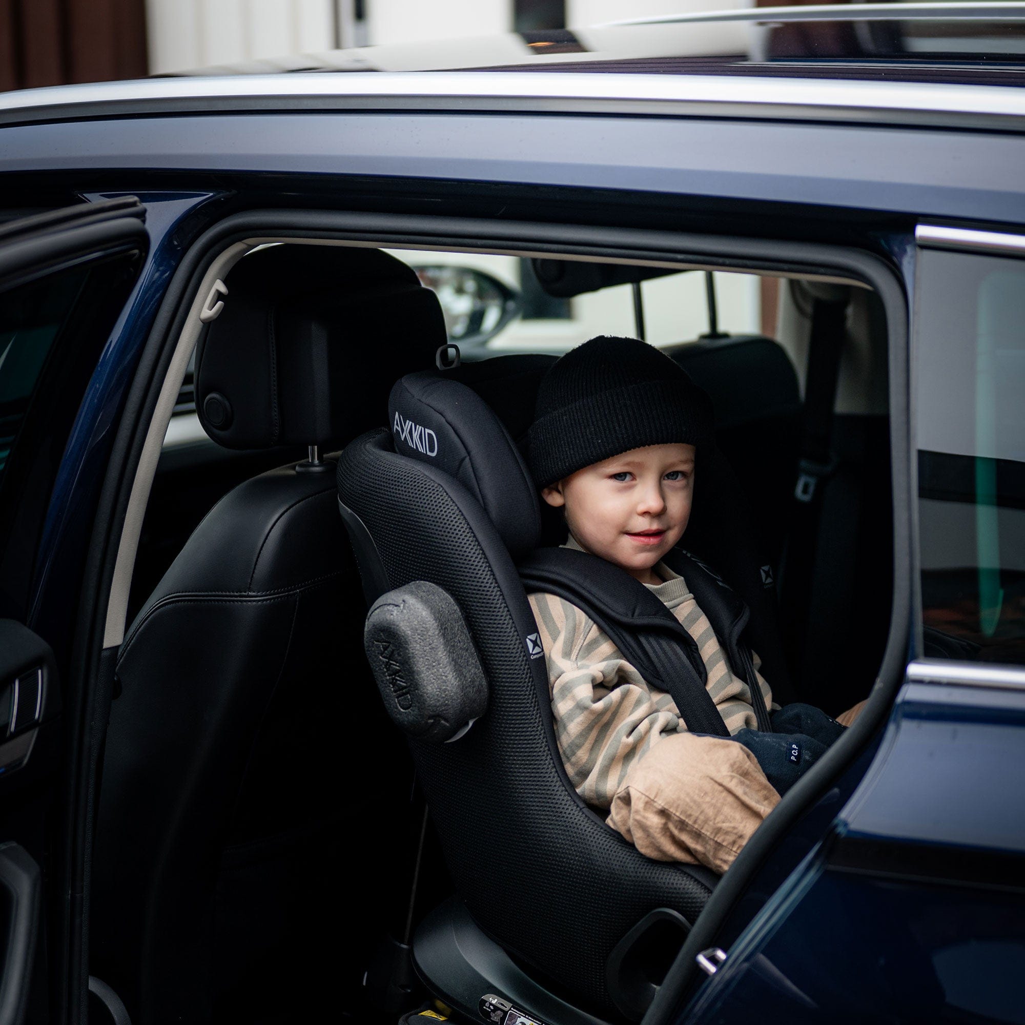 Axkid extended rear facing car seats Axkid Minikid Core - Coastal Storm Black 22240039