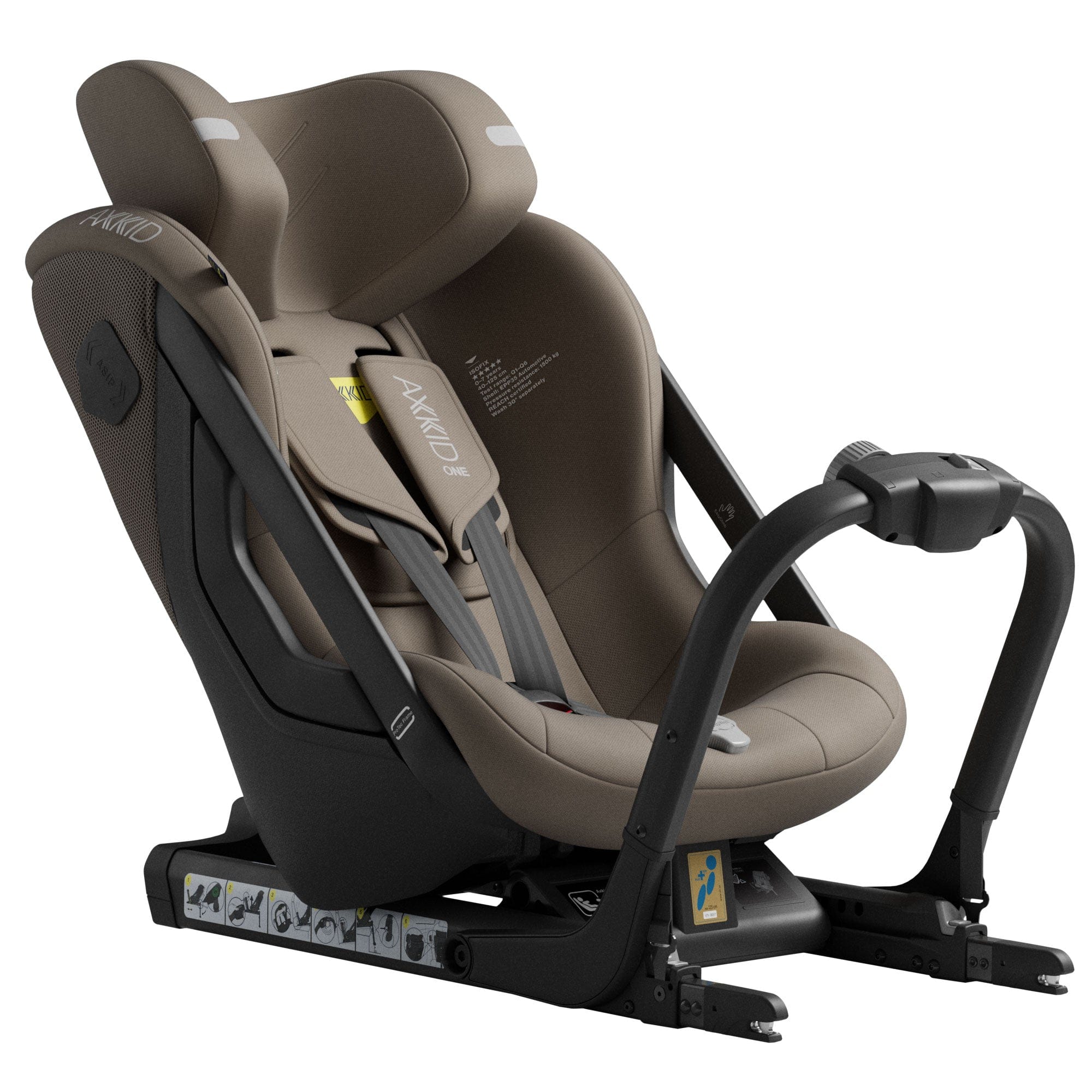 Axkid extended rear facing car seats Axkid One 3 - Driftwood Beige 25110247-FSP
