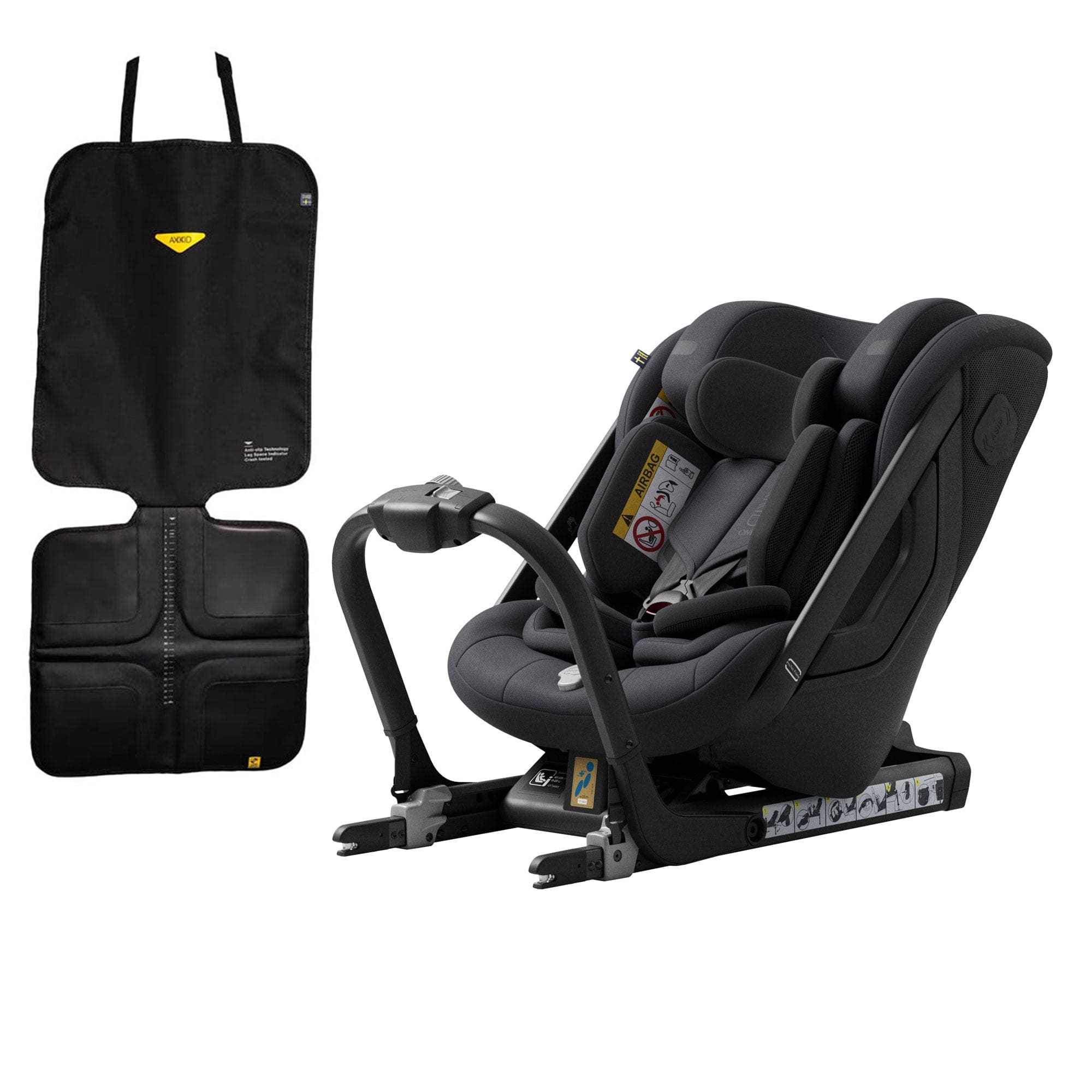 Axkid extended rear facing car seats Axkid One 3+ in Coastal Storm Black 25120239-FSP