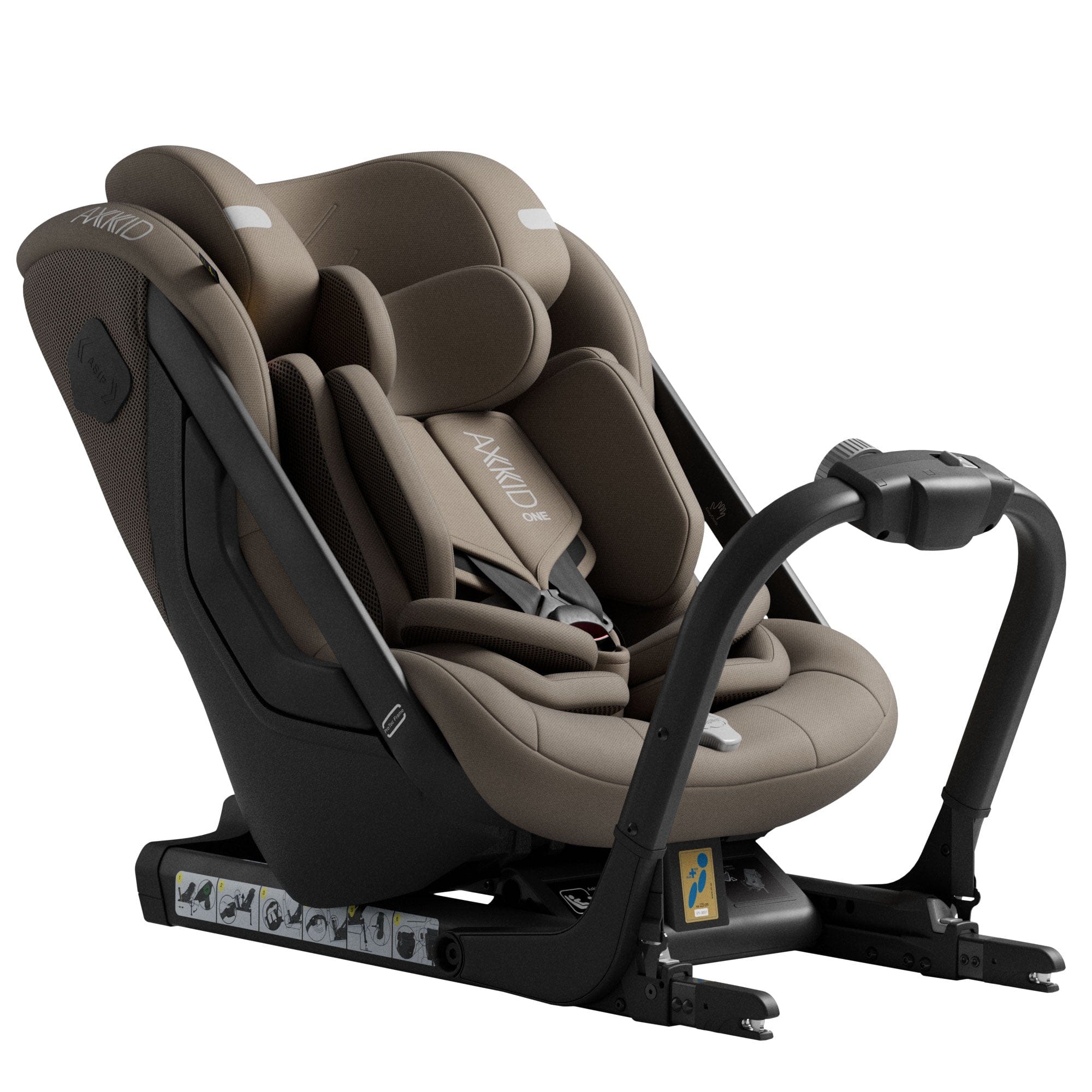 Axkid extended rear facing car seats Axkid One 3+ in Driftwood Beige 25120247-FSP