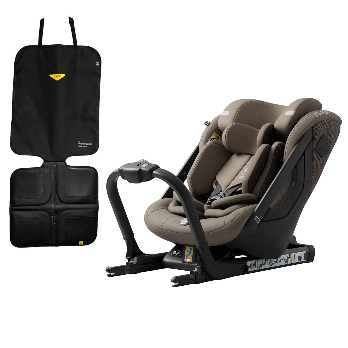 Axkid extended rear facing car seats Axkid One 3+ in Driftwood Beige 25120247-FSP