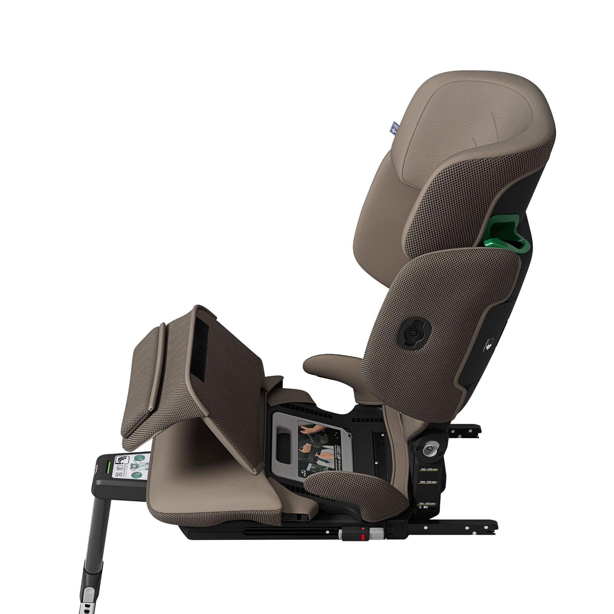 Axkid highback booster seats Axkid Up Highback Booster Seat & Accessories - Driftwood Beige 27050147-1