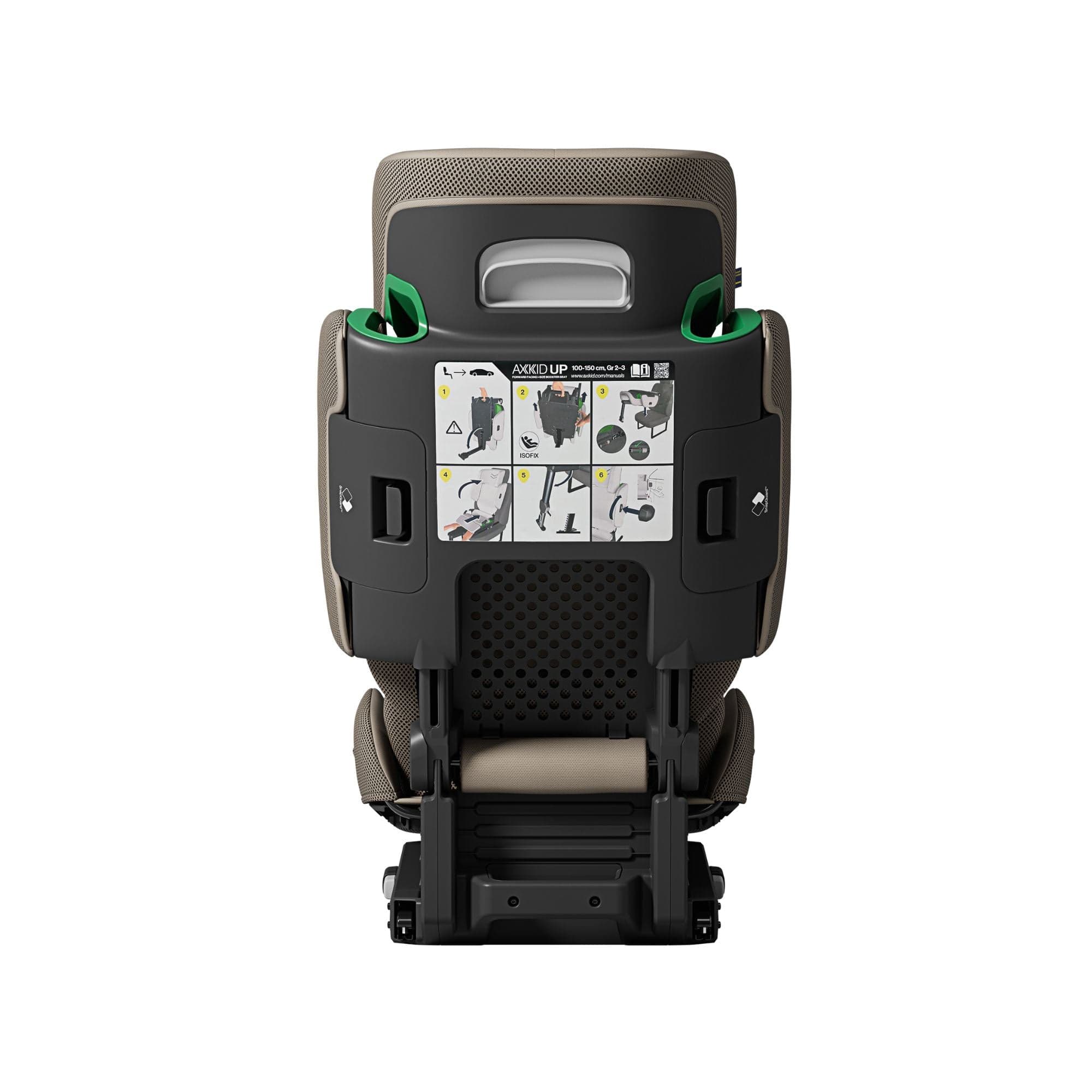 Axkid highback booster seats Axkid Up Highback Booster Seat & Accessories - Driftwood Beige 27050147-1