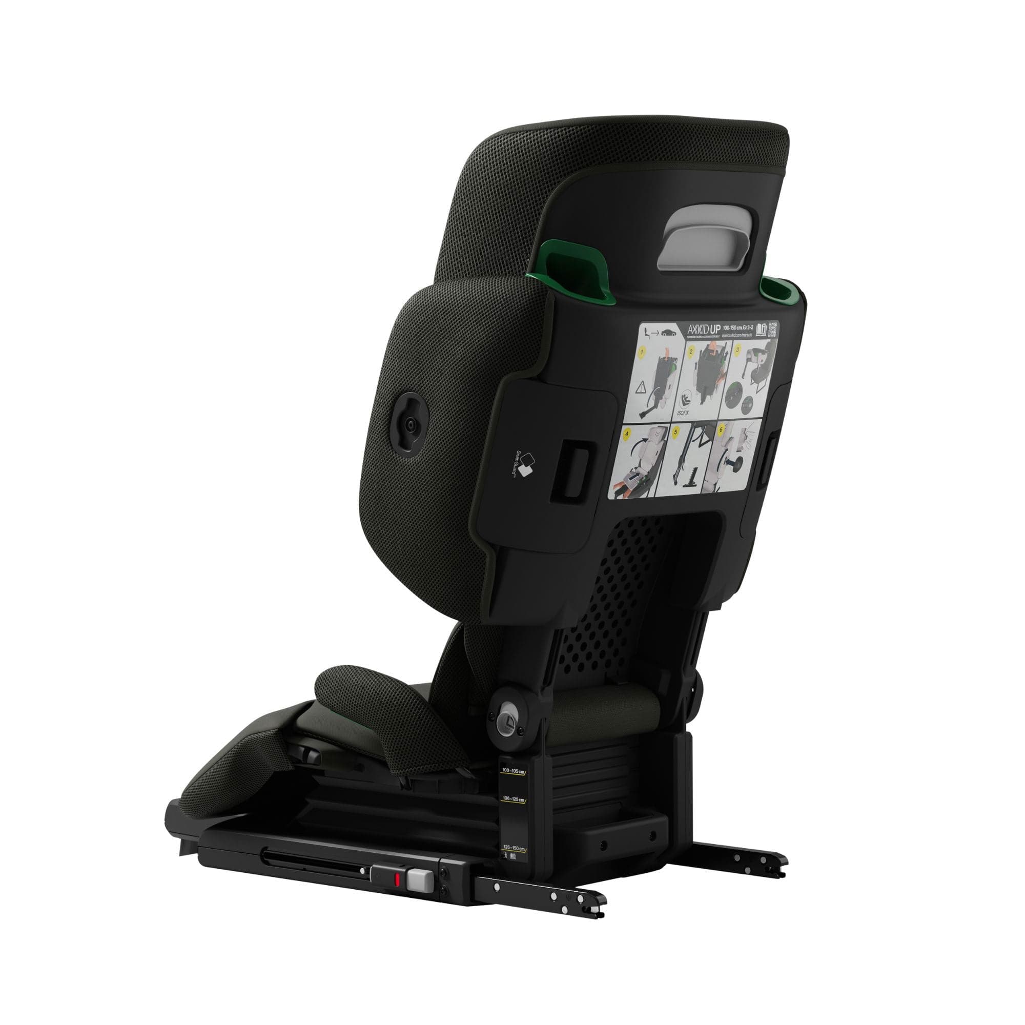 Axkid highback booster seats Axkid Up Highback Booster Seat & Accessories - Forest Moss Green 27050148-1