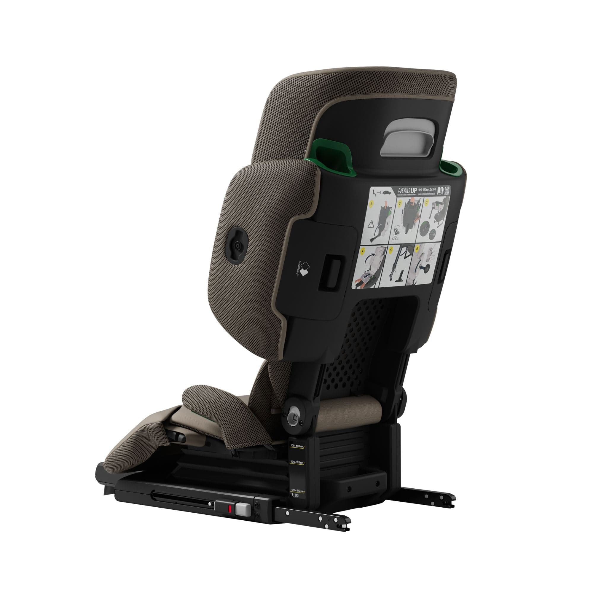 Axkid highback booster seats Axkid Up Highback Booster Seat - Driftwood Beige