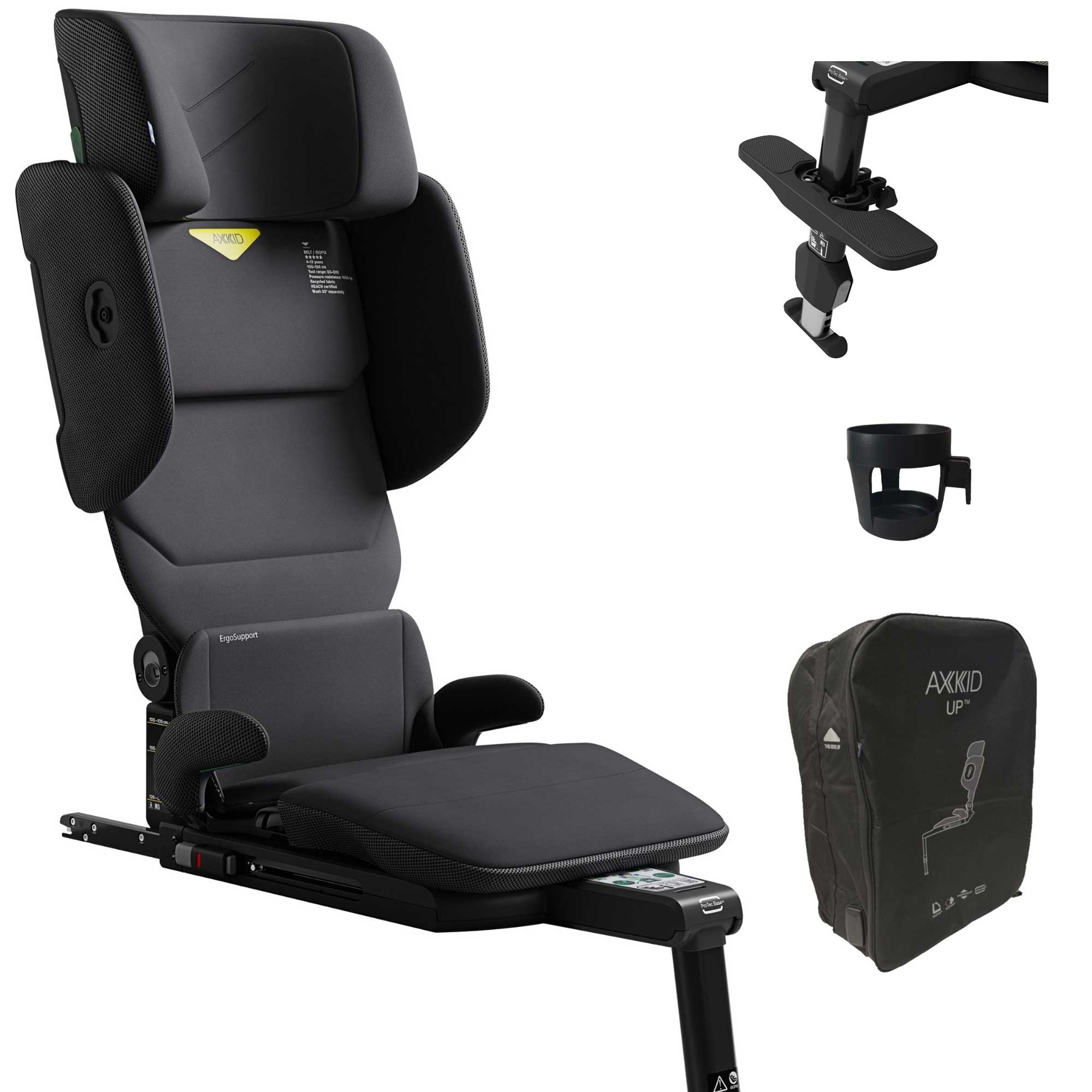 Axkid highback booster seats Axkid Up Highback Booster Seat - Mist Grey 27050140