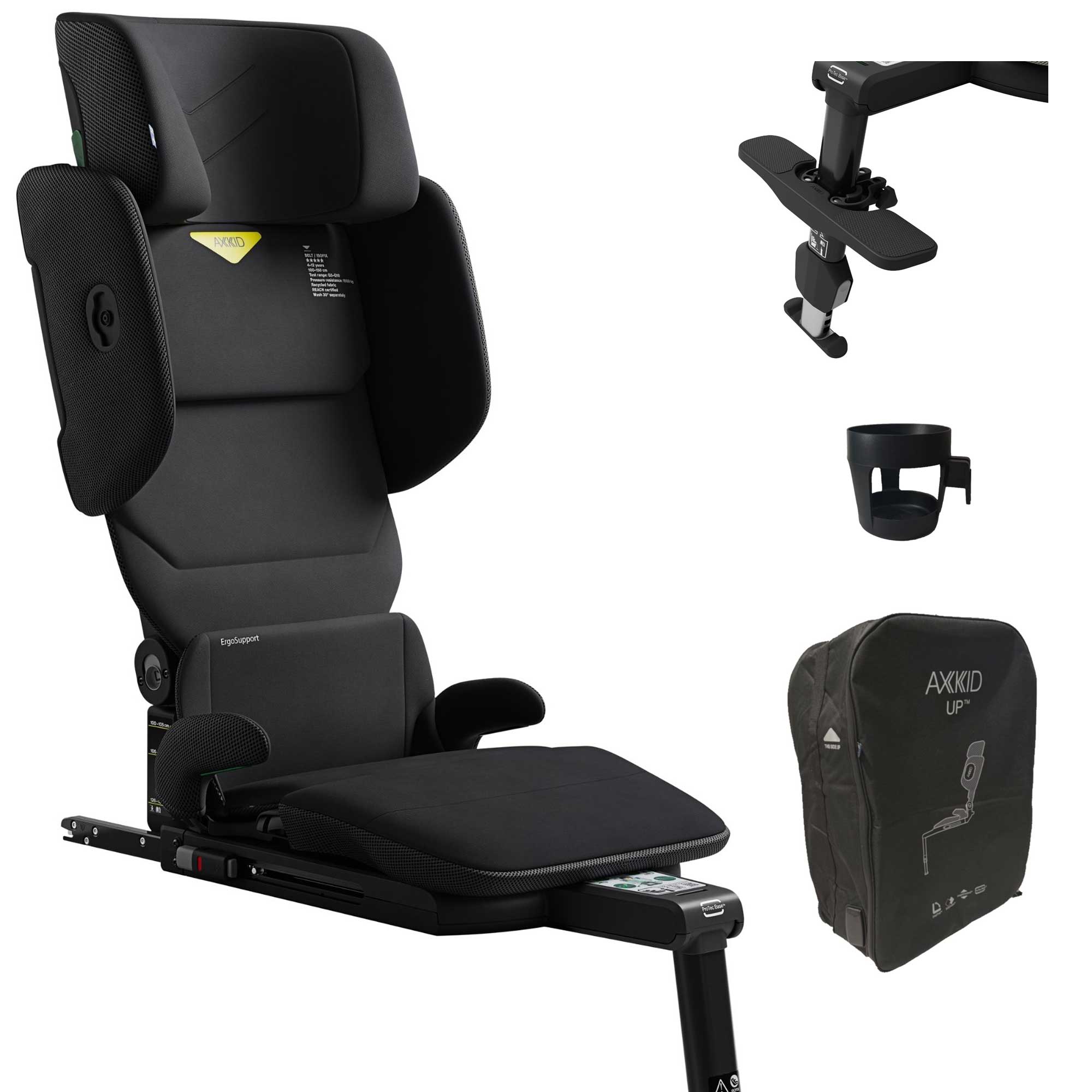 Axkid highback booster seats Axkid Up Highback Booster Seat - Storm Black 27050139