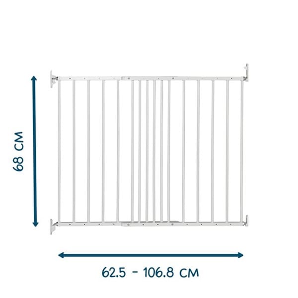 Baby Dan safety gates BabyDan MultiDan Metal Extending Safety Gate - White 501478