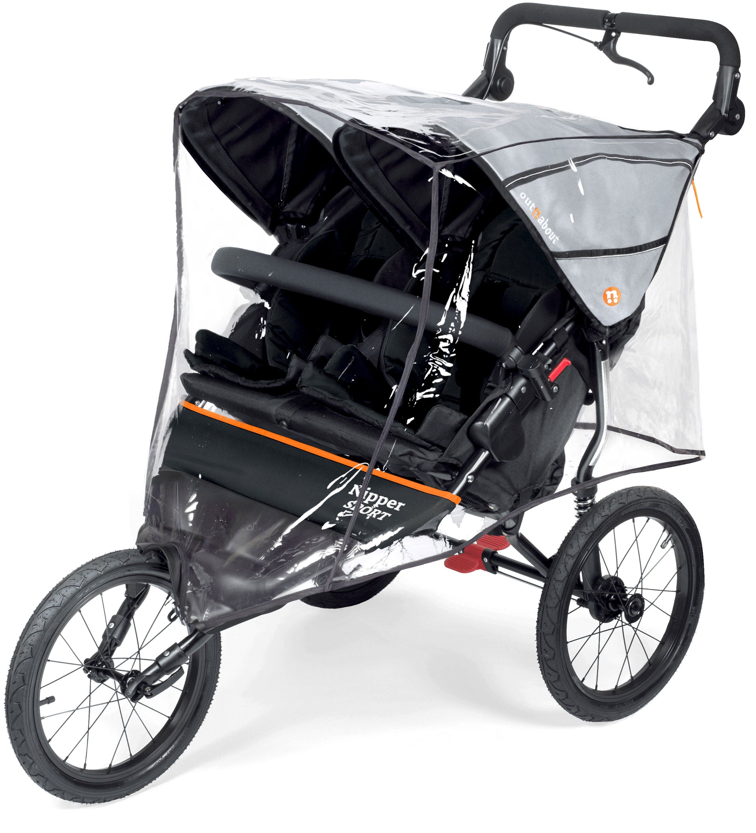 Babys-Mart 3 Wheelers Out n About Double Sport v5- Rock Salt Grey NIPSP-02GRYv5