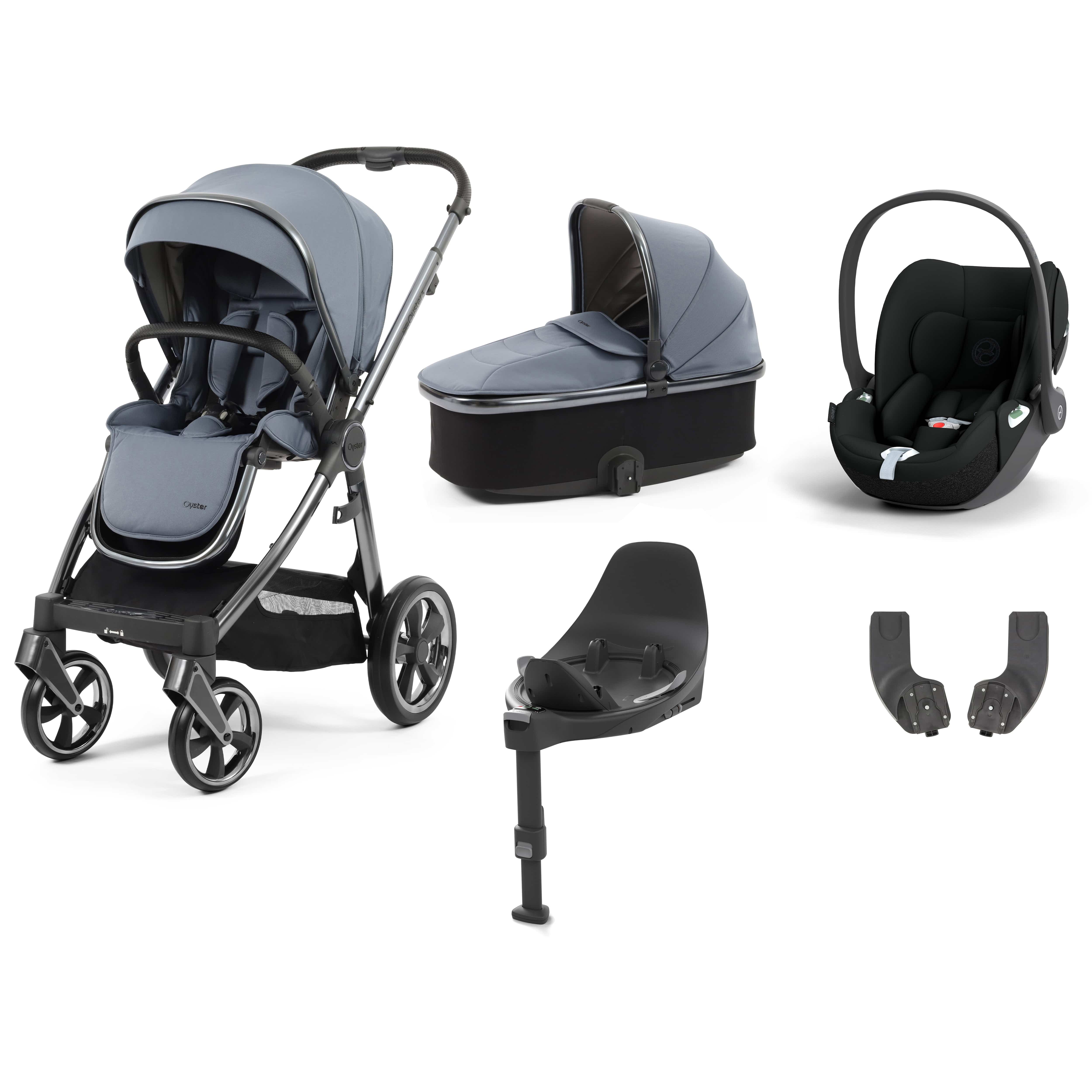 BabyStyle travel systems Babystyle Oyster 3 Essential Bundle with Car Seat - Dream Blue