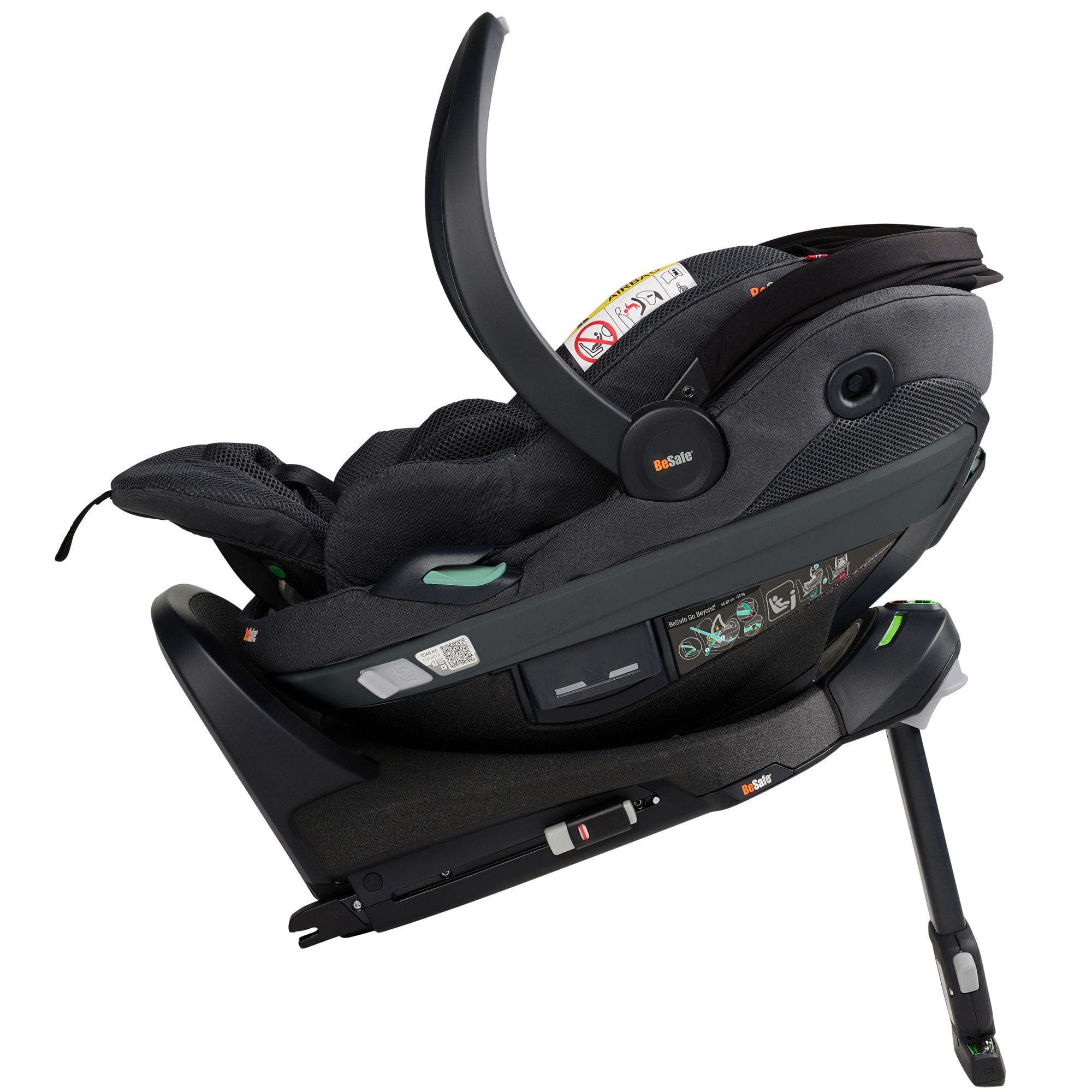 BeSafe baby car seats BeSafe Beyond 2 Complete Bundle - Anthracite Mesh 15495-ANT-MES-2