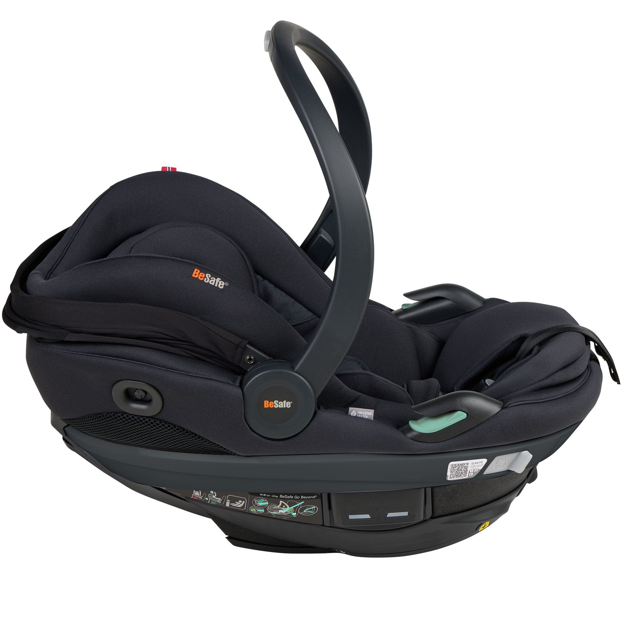 BeSafe baby car seats BeSafe Go Beyond 2 Car Seat - Black Soft Breeze