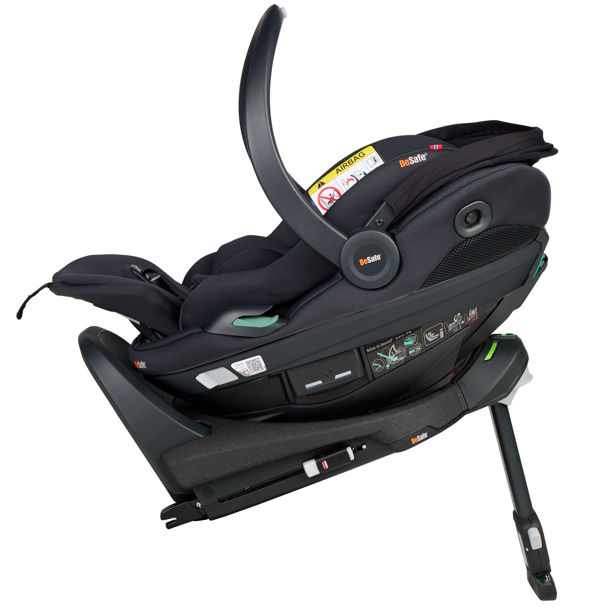 BeSafe baby car seats BeSafe Go Beyond 2 Car Seat - Black Soft Breeze