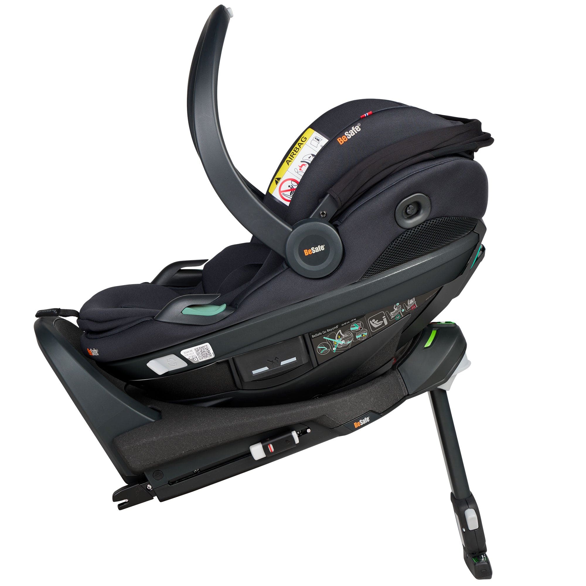 BeSafe baby car seats BeSafe Go Beyond 2 Car Seat - Black Soft Breeze