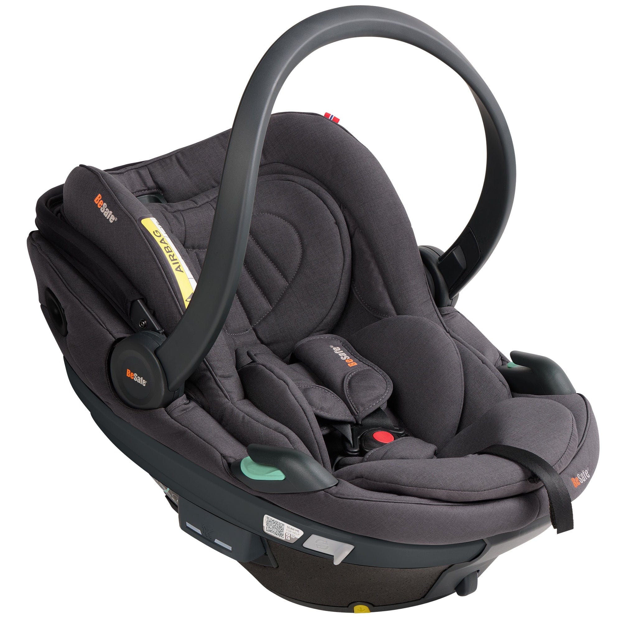 BeSafe baby car seats BeSafe Go Beyond 2 Car Seat - Dark Grey Melange 11043219-DarkGreyM-One Size-Std