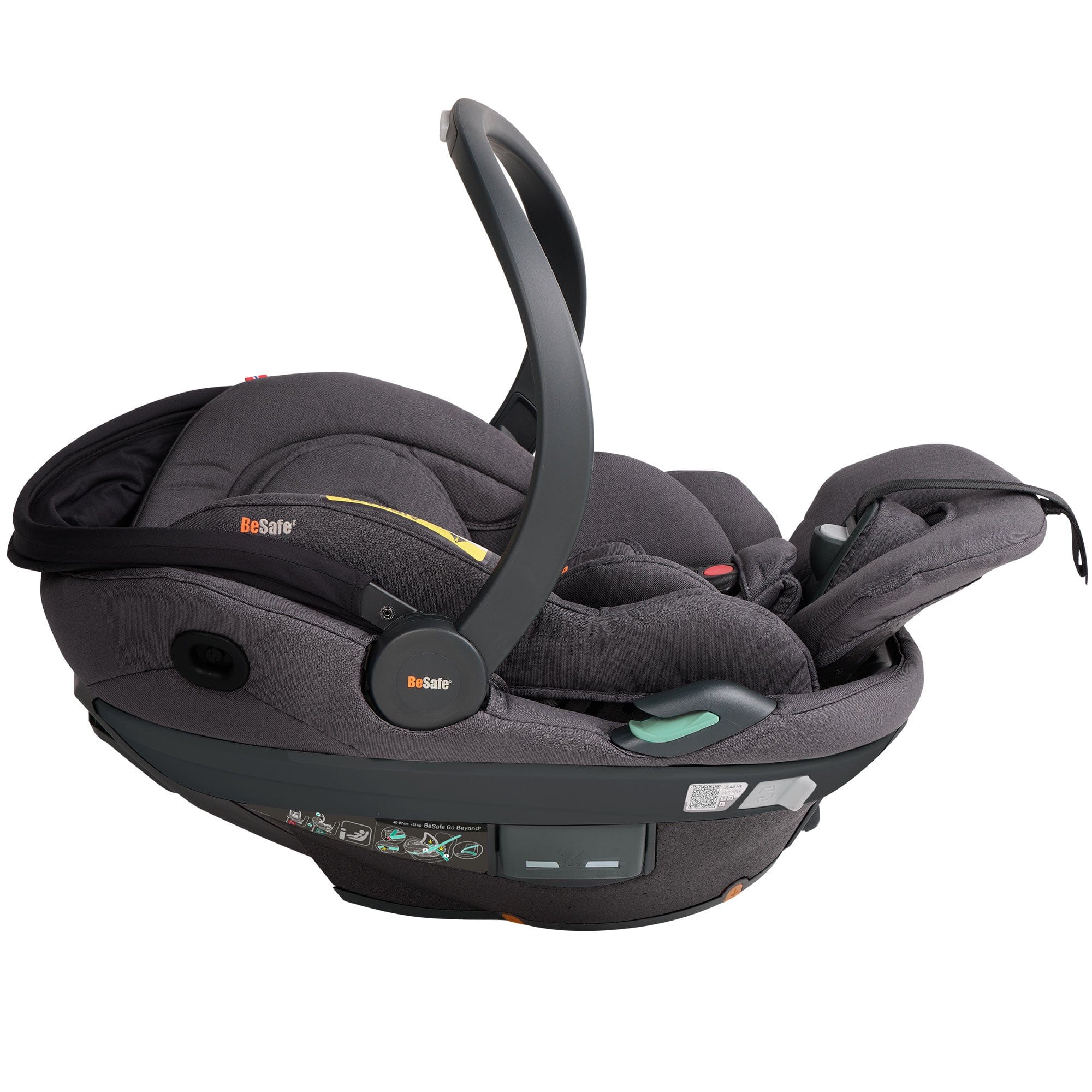 BeSafe baby car seats BeSafe Go Beyond 2 Car Seat - Dark Grey Melange