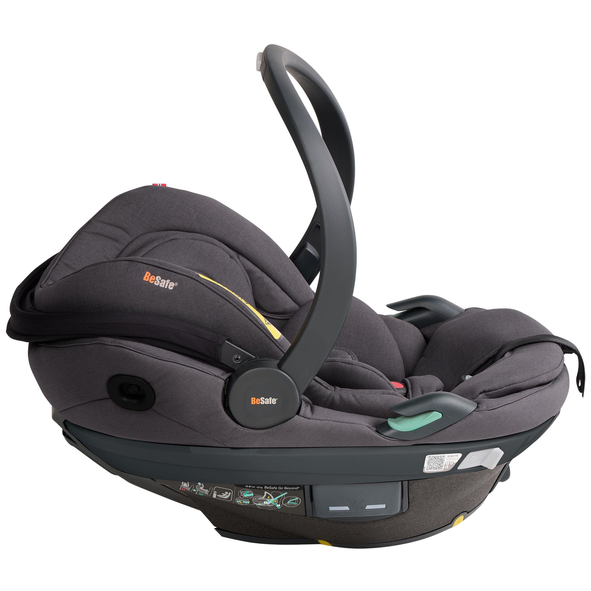 BeSafe baby car seats BeSafe Go Beyond 2 Car Seat - Dark Grey Melange
