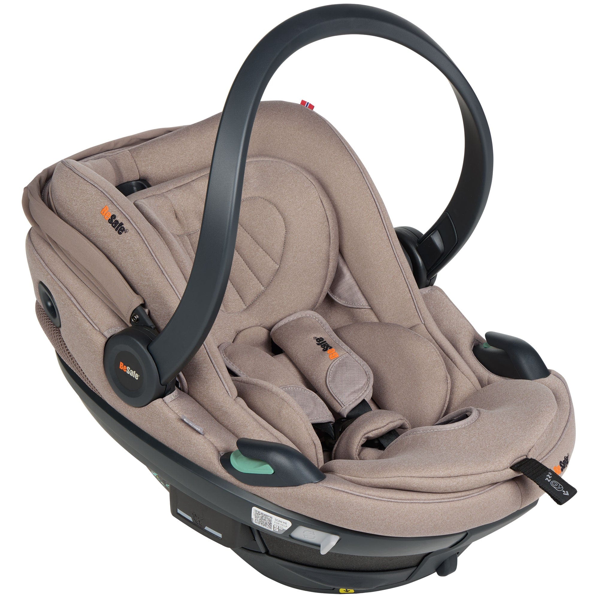 BeSafe baby car seats BeSafe Go Beyond 2 Car Seat - Dark Sand Soft Breeze 11043219-DaSandSoBr-One Size-Std
