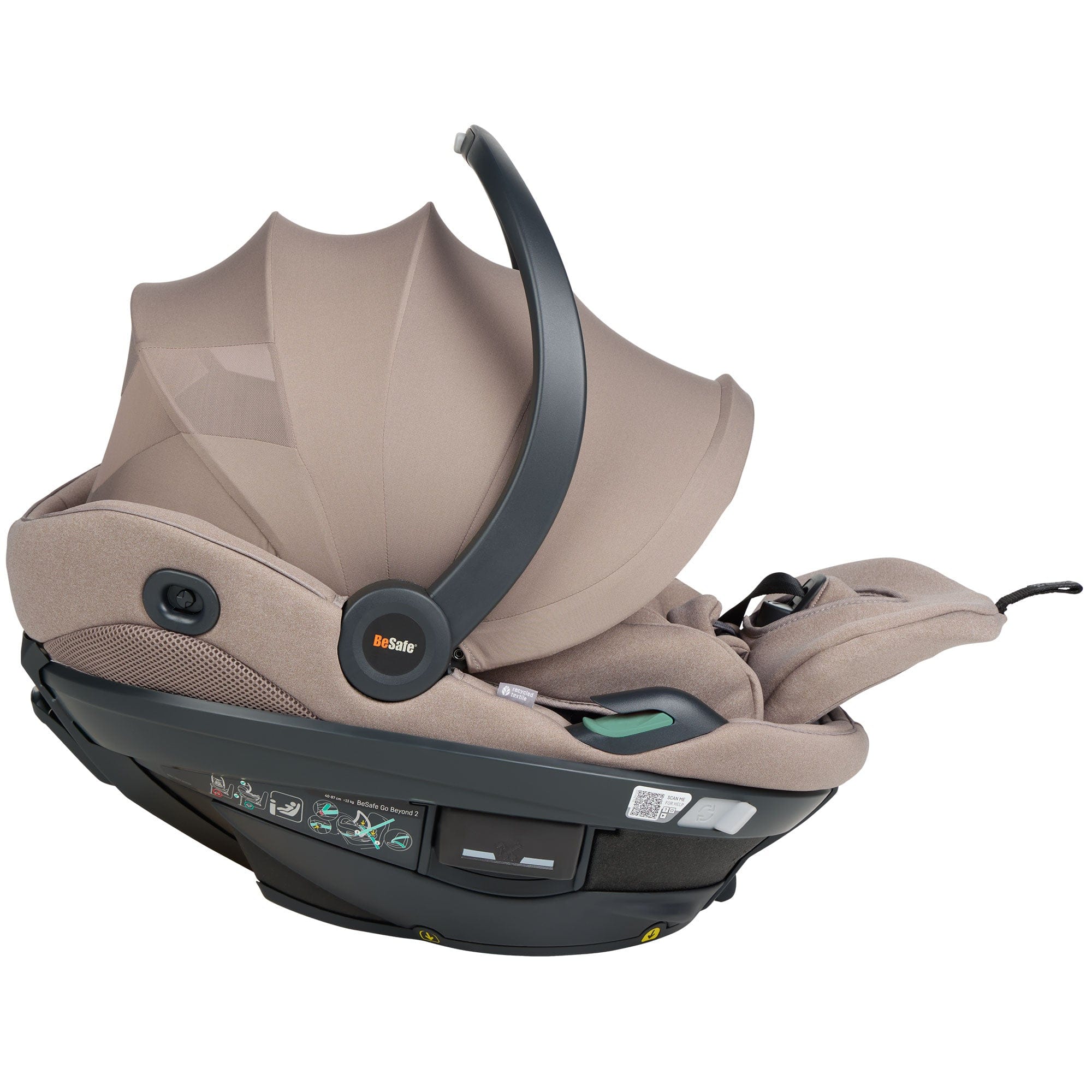 BeSafe baby car seats BeSafe Go Beyond 2 Car Seat - Dark Sand Soft Breeze