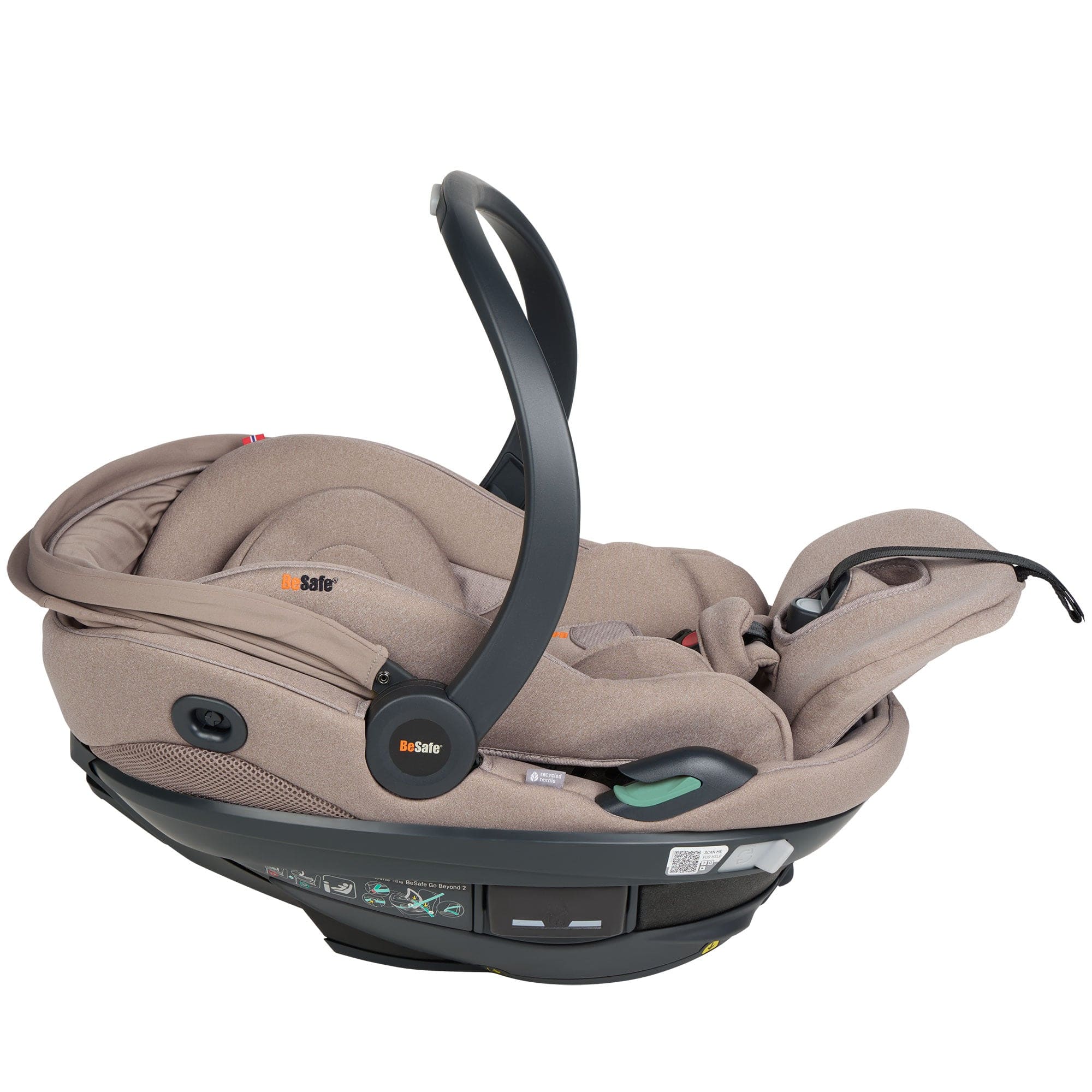 BeSafe baby car seats BeSafe Go Beyond 2 Car Seat - Dark Sand Soft Breeze