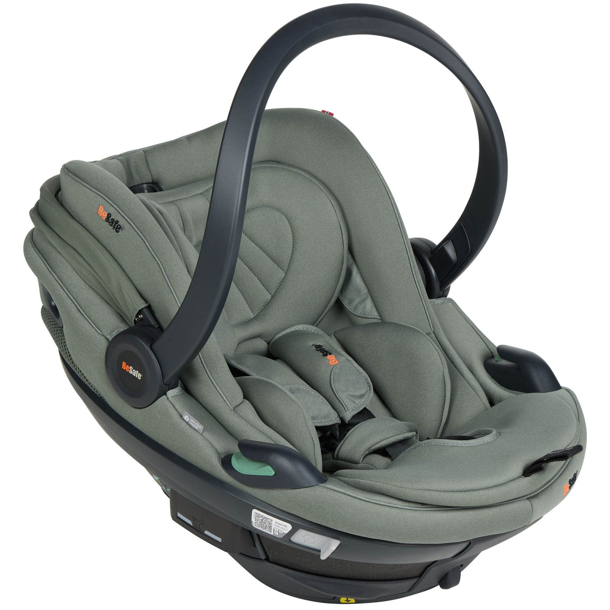 BeSafe baby car seats BeSafe Go Beyond 2 Car Seat - Meadow Green Soft Breeze 11043219-MGreenSoBr-One Size-Std