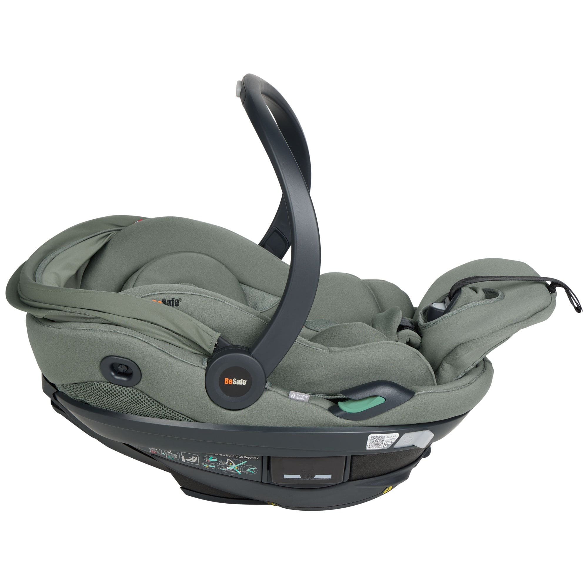 BeSafe baby car seats BeSafe Go Beyond 2 Car Seat - Meadow Green Soft Breeze