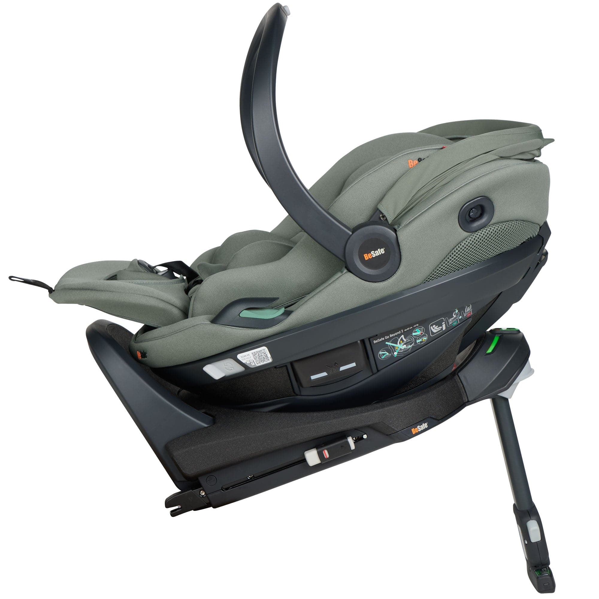 BeSafe baby car seats BeSafe Go Beyond 2 Car Seat - Meadow Green Soft Breeze