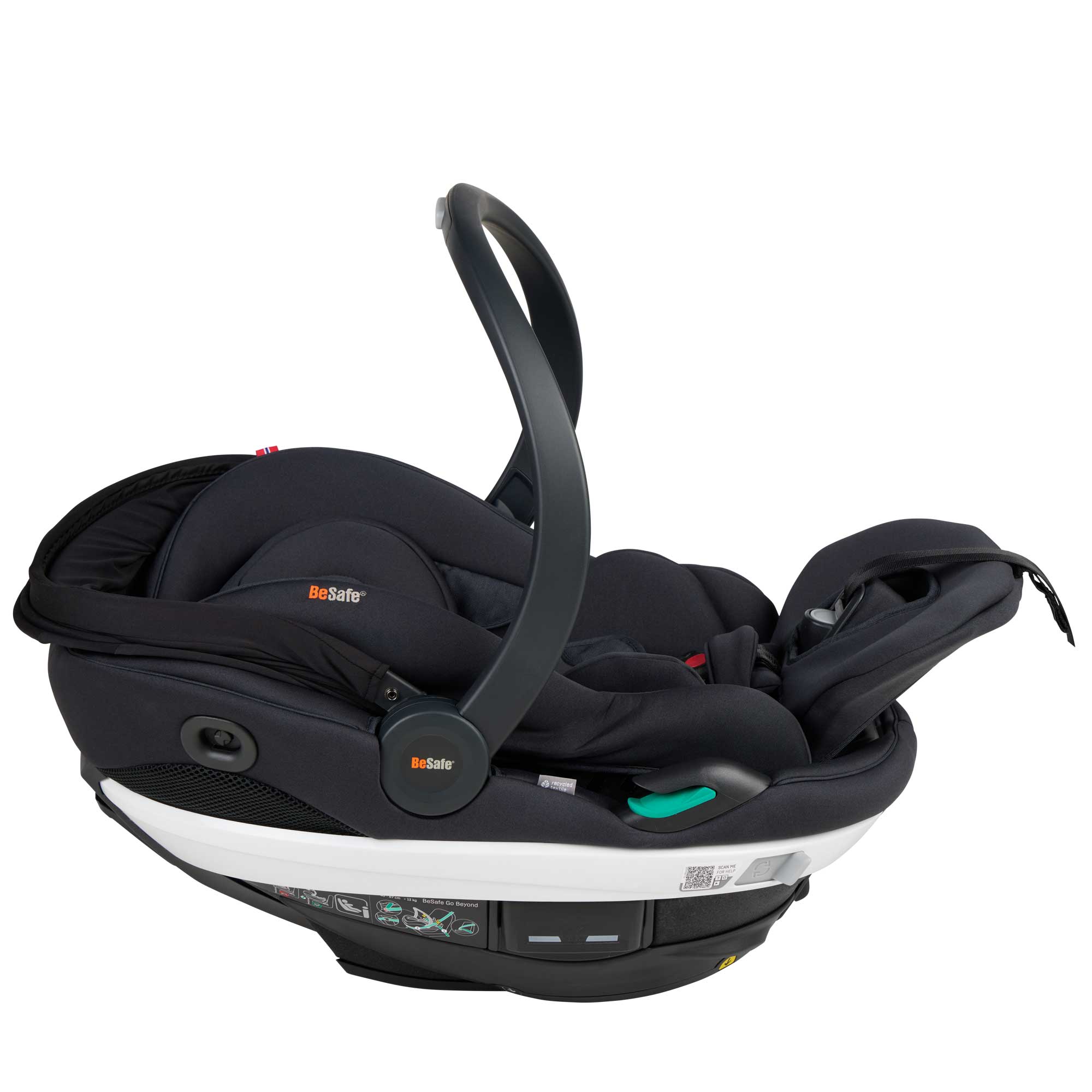 BeSafe baby car seats BeSafe Go Beyond Car Seat & Base Duo in Black Soft Breeze 19298-BLACK-SO-BR