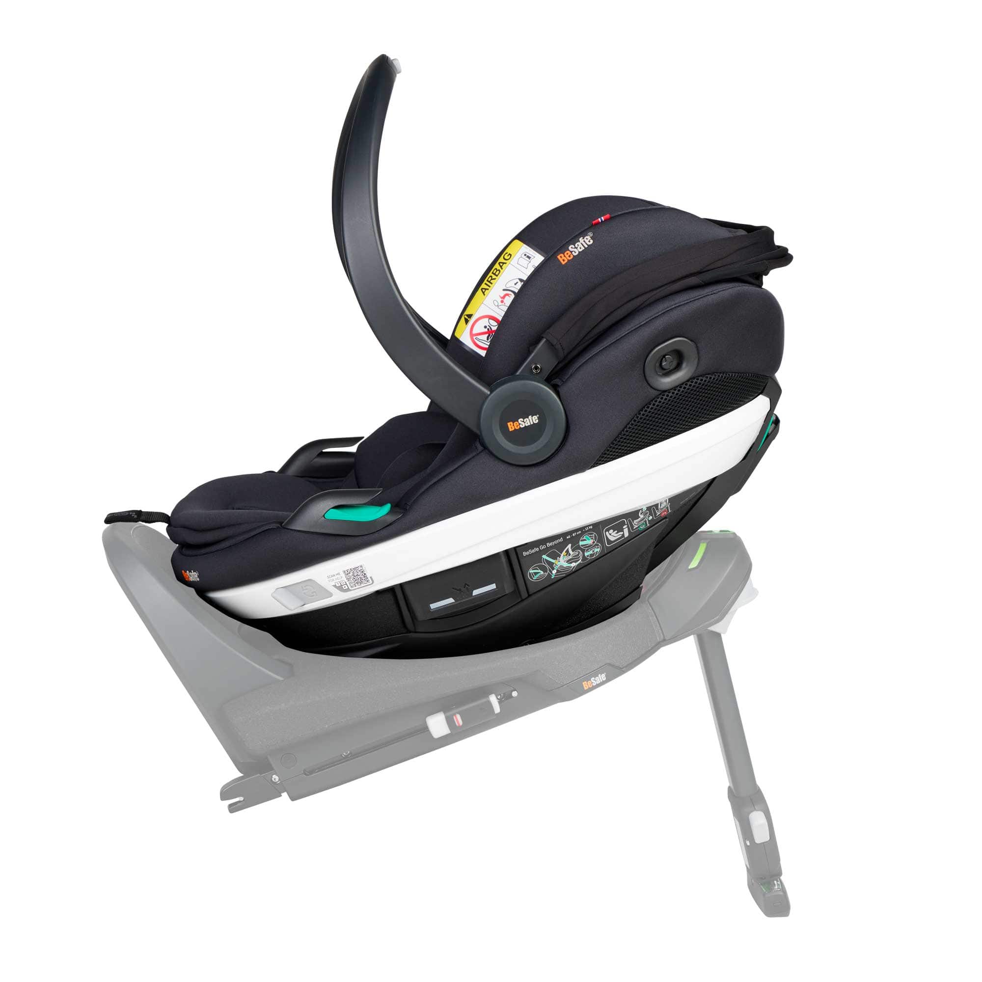 BeSafe baby car seats BeSafe Go Beyond Car Seat  in Black Soft Breeze 11036236-BLACKSOBRFR-UK