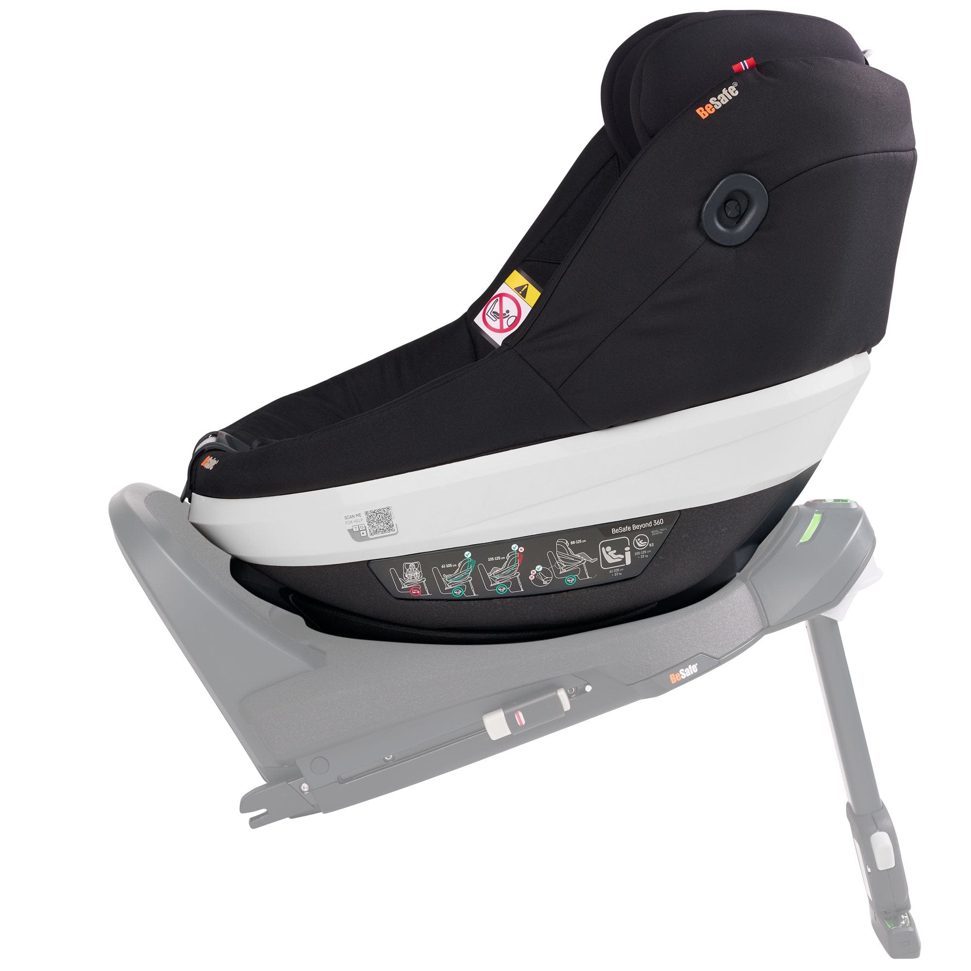 BeSafe combination car seats BeSafe Beyond 360 Car Seat in Black Cab 1036247-BlackCabF-Std