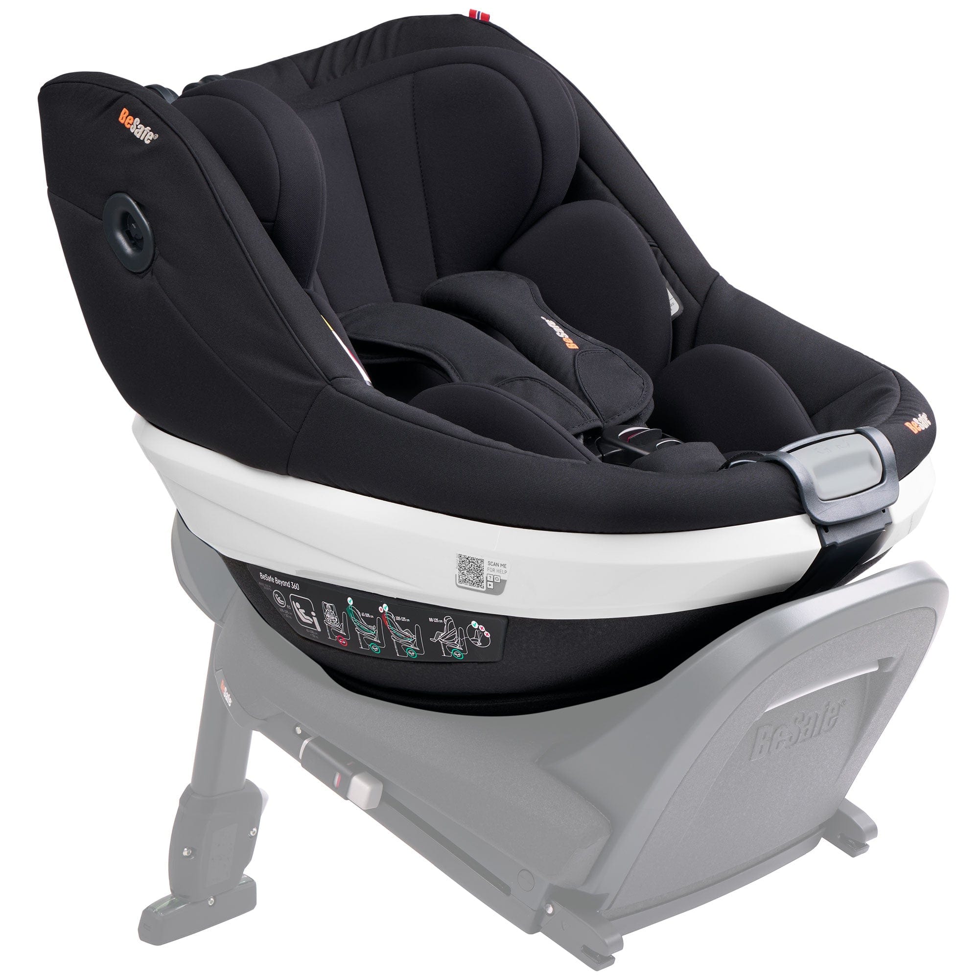 BeSafe combination car seats BeSafe Beyond 360 Car Seat in Black Cab 1036247-BlackCabF-Std